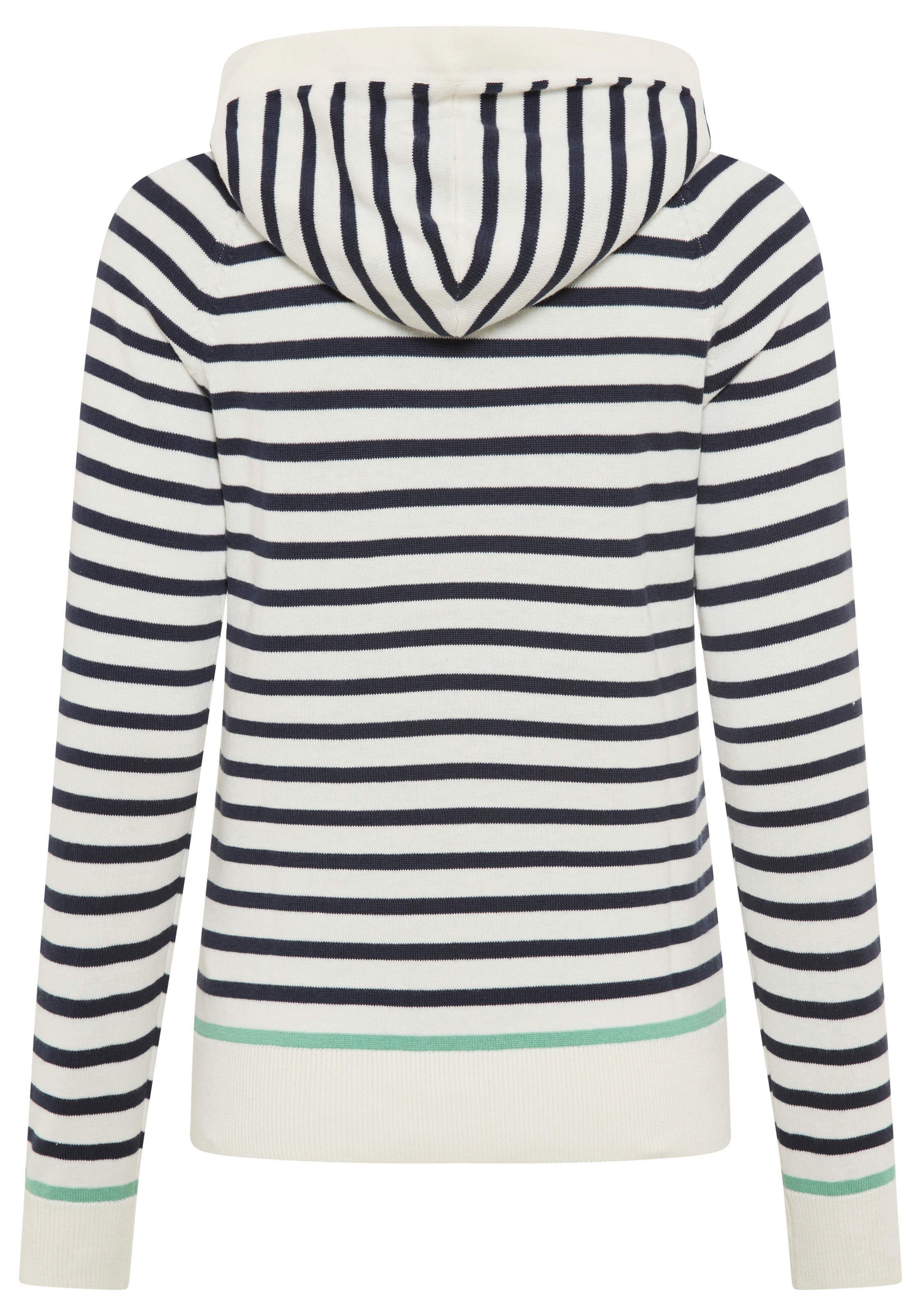 Laura Scott Kapuzenpullover leichter Übergangspullover mit modernen Streifen