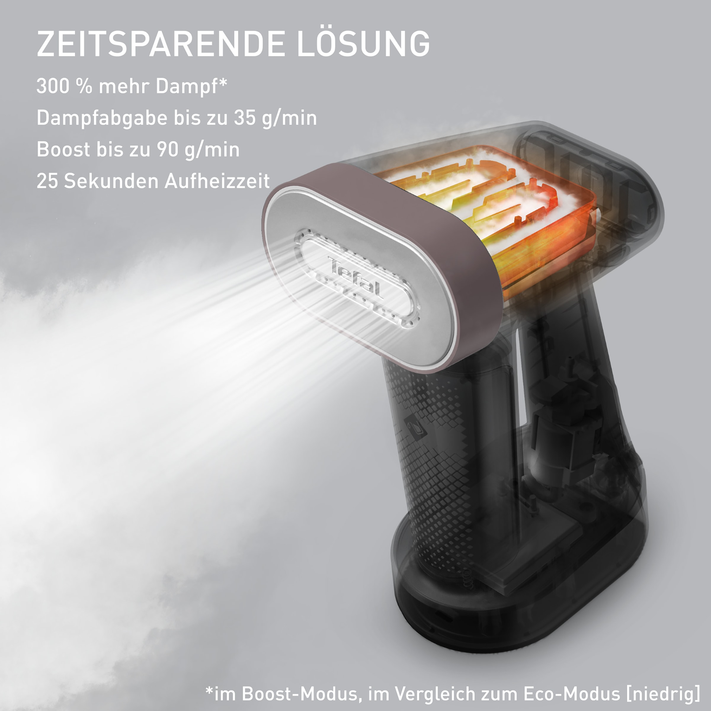 Tefal Dampfbürste »DT8720 Pure Force 2-in-1«, 1800 W, vertikal Dampfen, horizontal Bügeln, 12 Minuten Autonomie