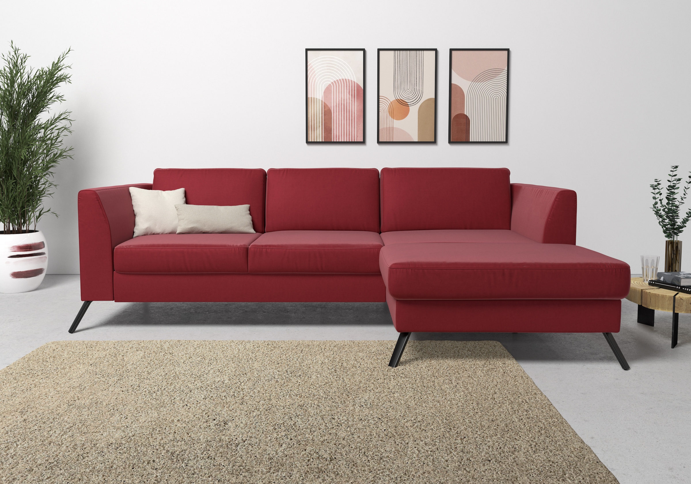 sit&more Ecksofa "Olsen L-Form", inklusive Sitztiefenverstellung, wahlweise günstig online kaufen