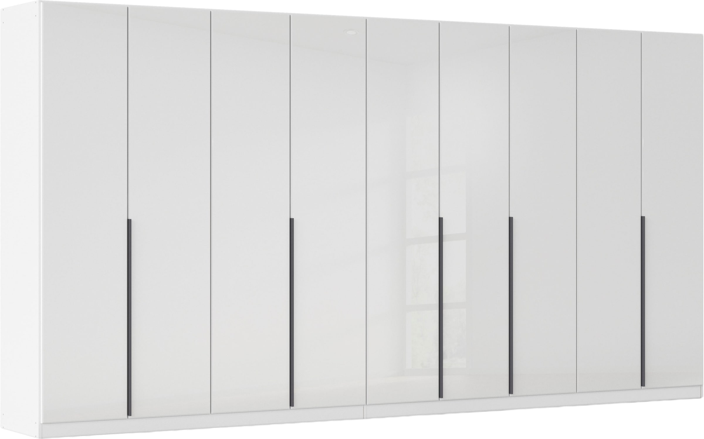 OTTO home Drehtürenschrank "Kleiderschrank Kleiderschränke Schrank Garderobe AGORDO mit Glasfront" in zwei Griff-Farben, Breiten 91-405 cm, durchdachte Innenausstattung, in 8 Breiten und 2 Höhen MADE IN GERMANY