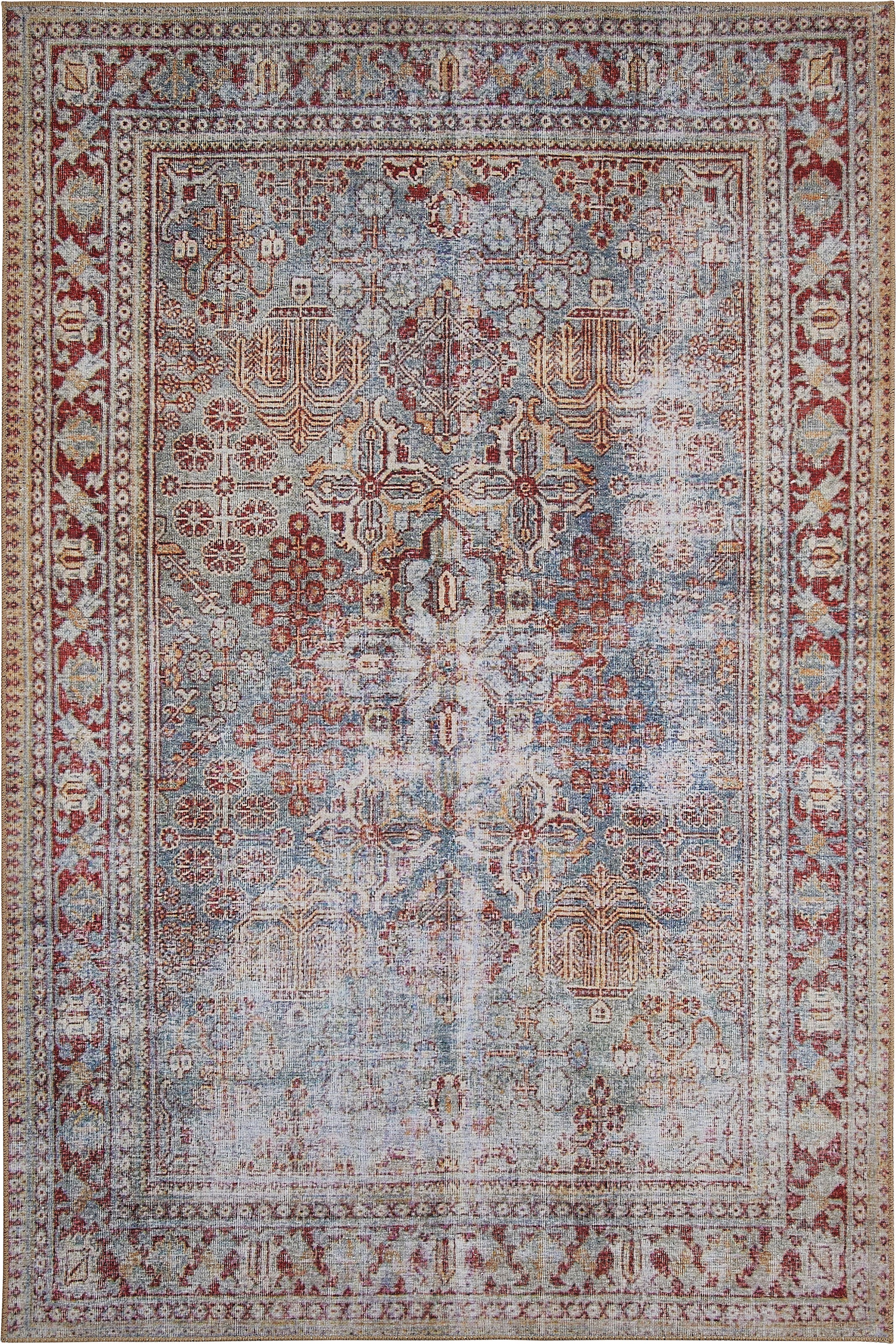 LUXOR living Teppich »Lagerräumung«, rechteckig, 5 mm Höhe, Sonderposten, moderne Vintage Designs, Orient Optik, mit Bordüre