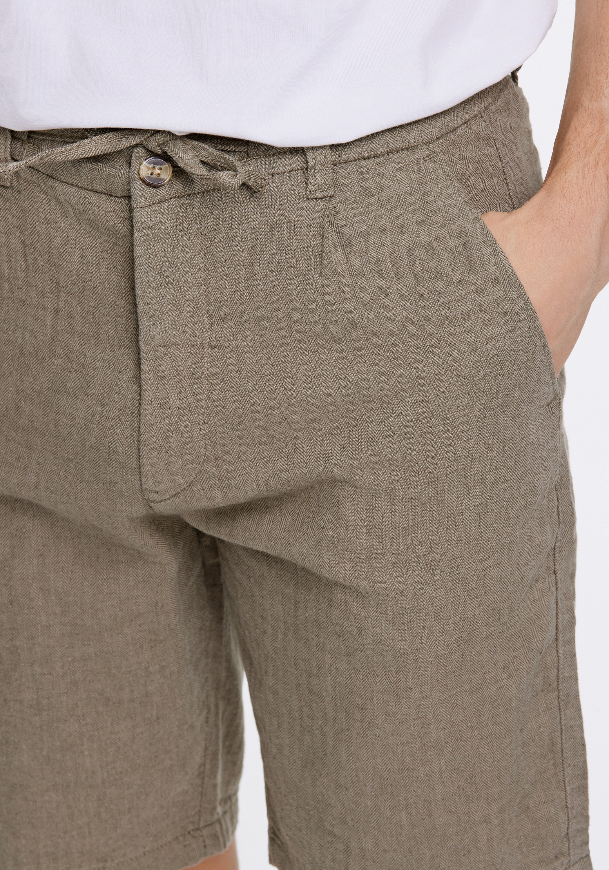 LINDBERGH Shorts »Lindbergh Leinenshorts«