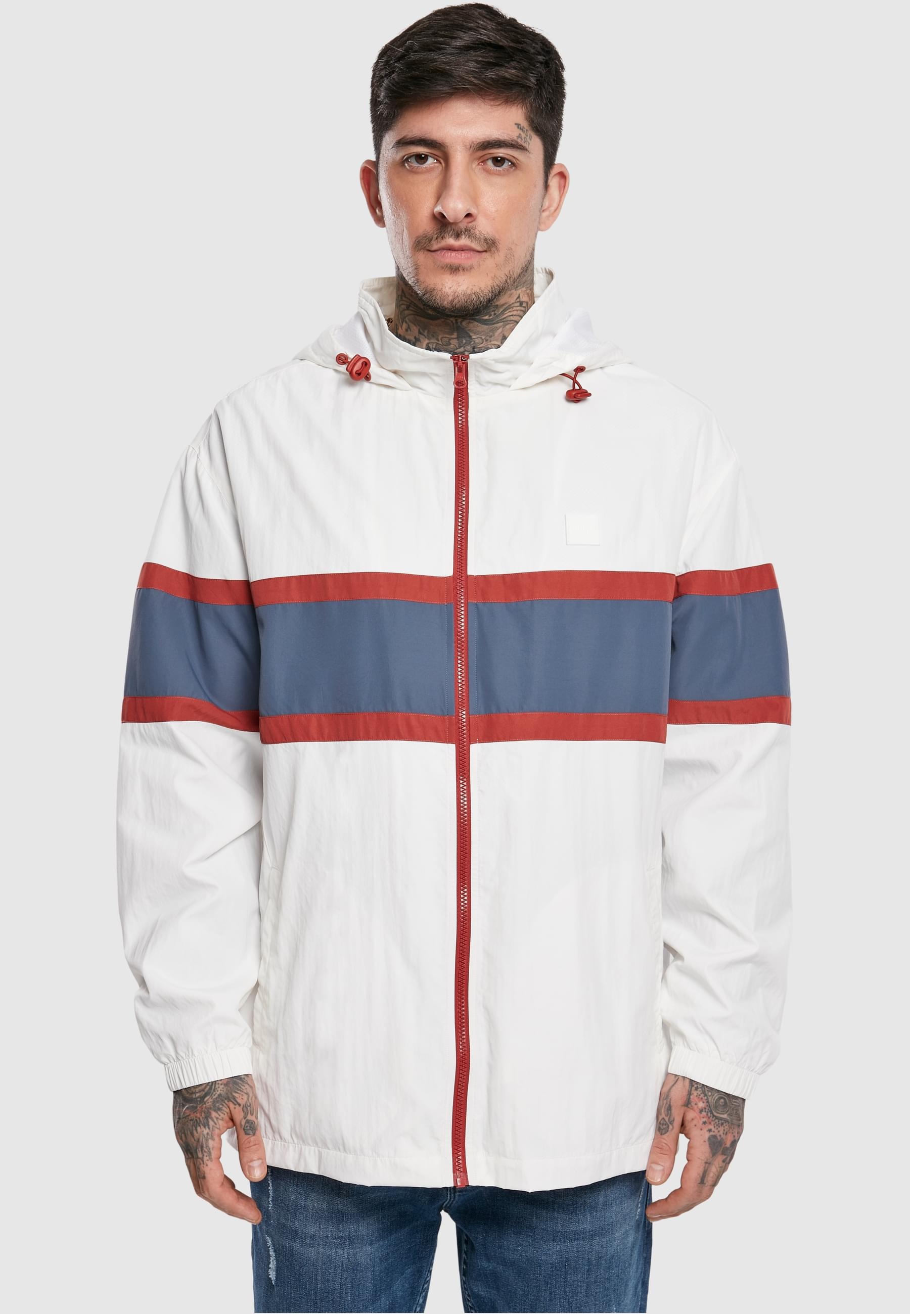 URBAN CLASSICS Winterjacke »Urban Classics Herren Crinkle Nylon Anorak«, (1 St.), ohne Kapuze