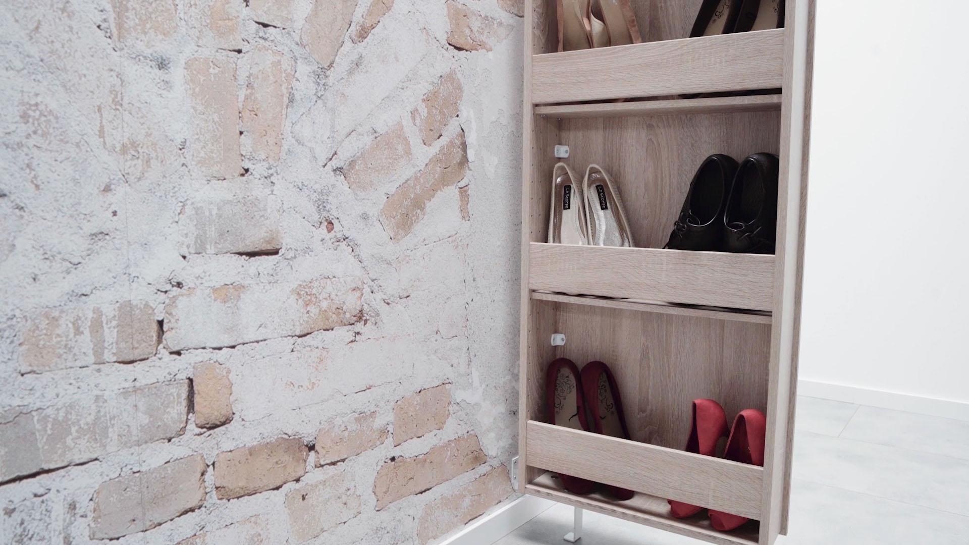 GERMANIA Schuhschrank »1189«, (1 St.), Drehschrank mit Spiegel