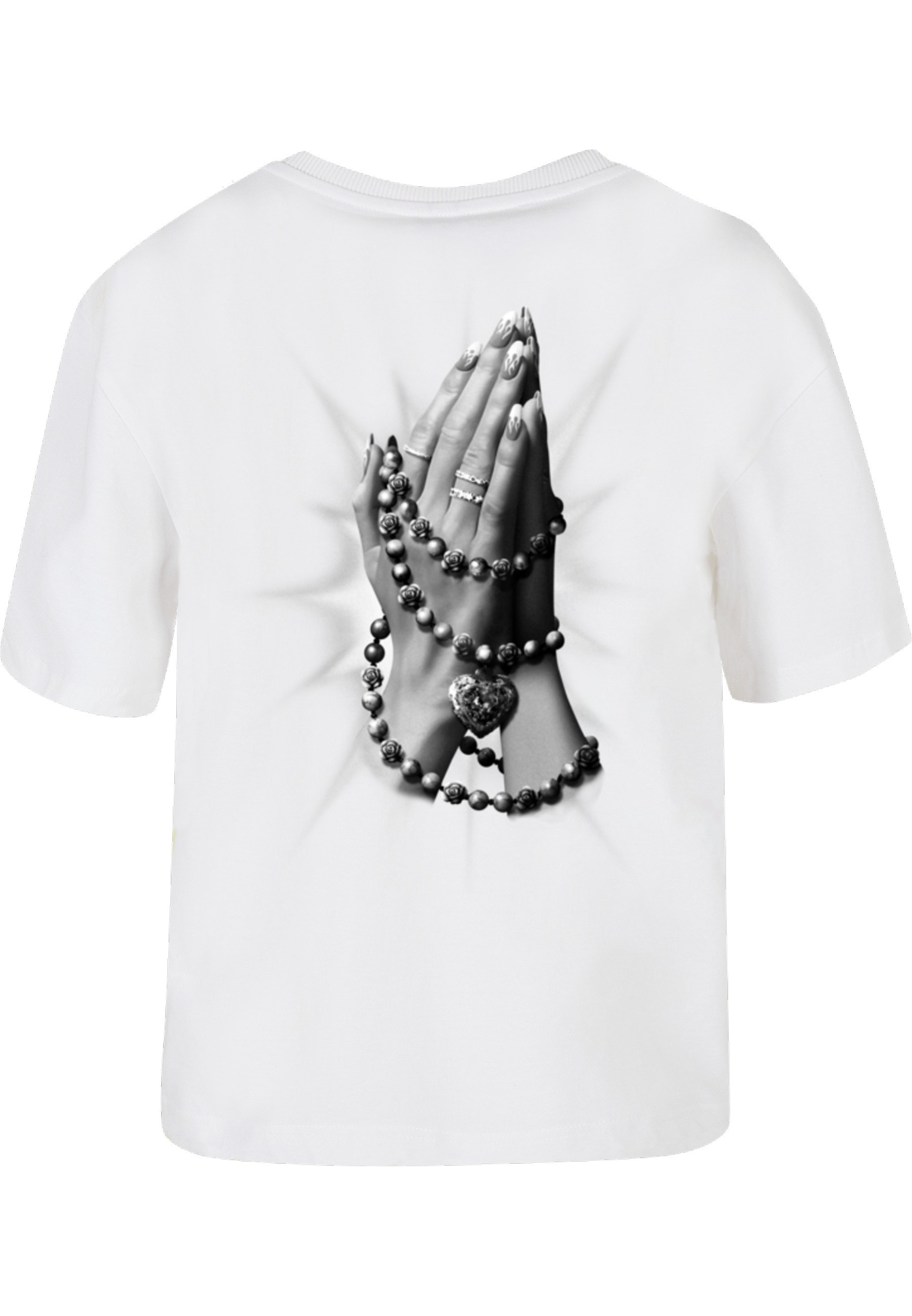 Miss Tee T-Shirt "Miss Tee Damen Praying Hands Tee" 1 Stk. günstig online kaufen