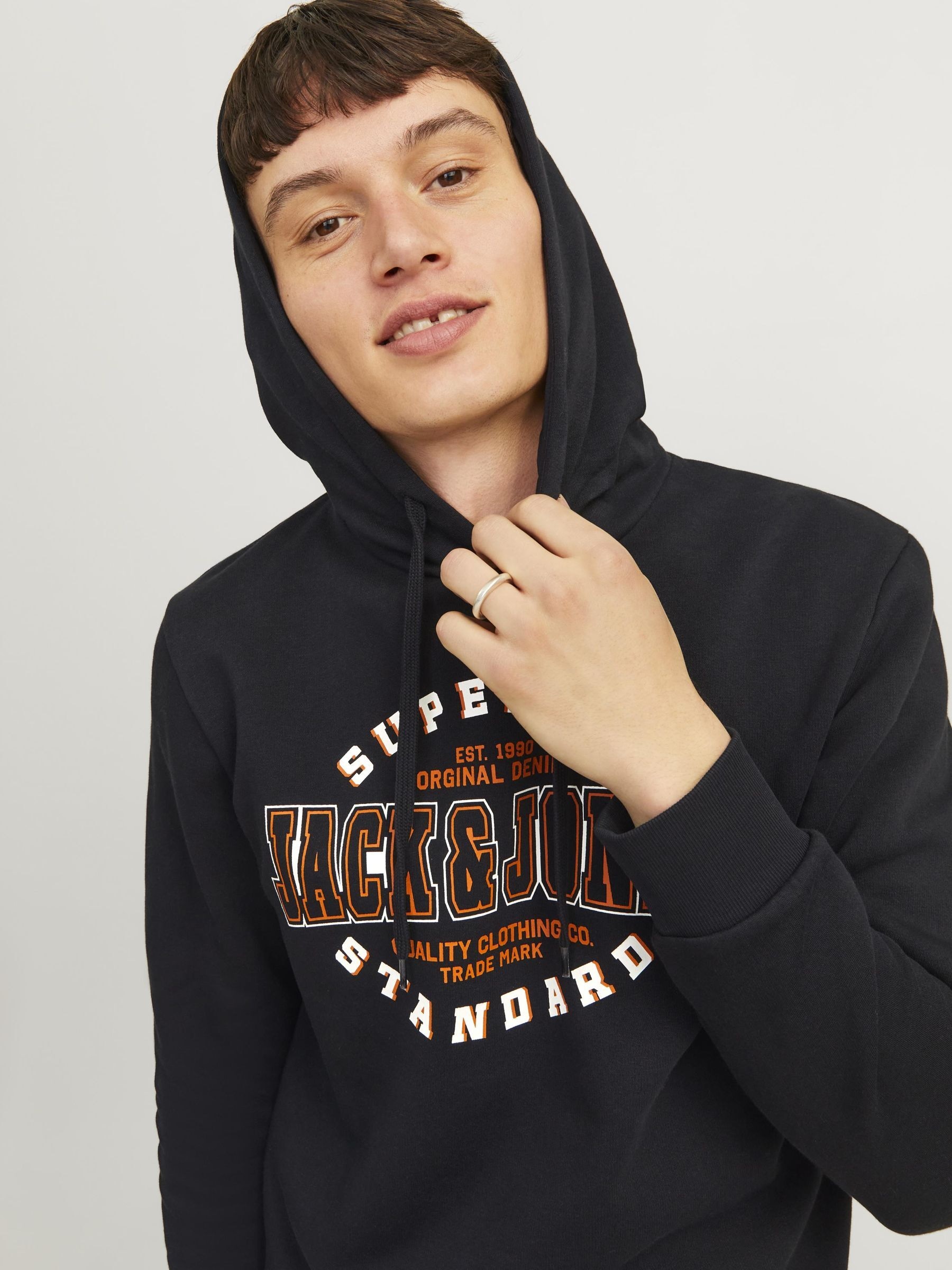 Jack & Jones Kapuzensweatshirt "JJELOGO SWEAT HOOD 2 COL 24/25 NOOS", mit L günstig online kaufen