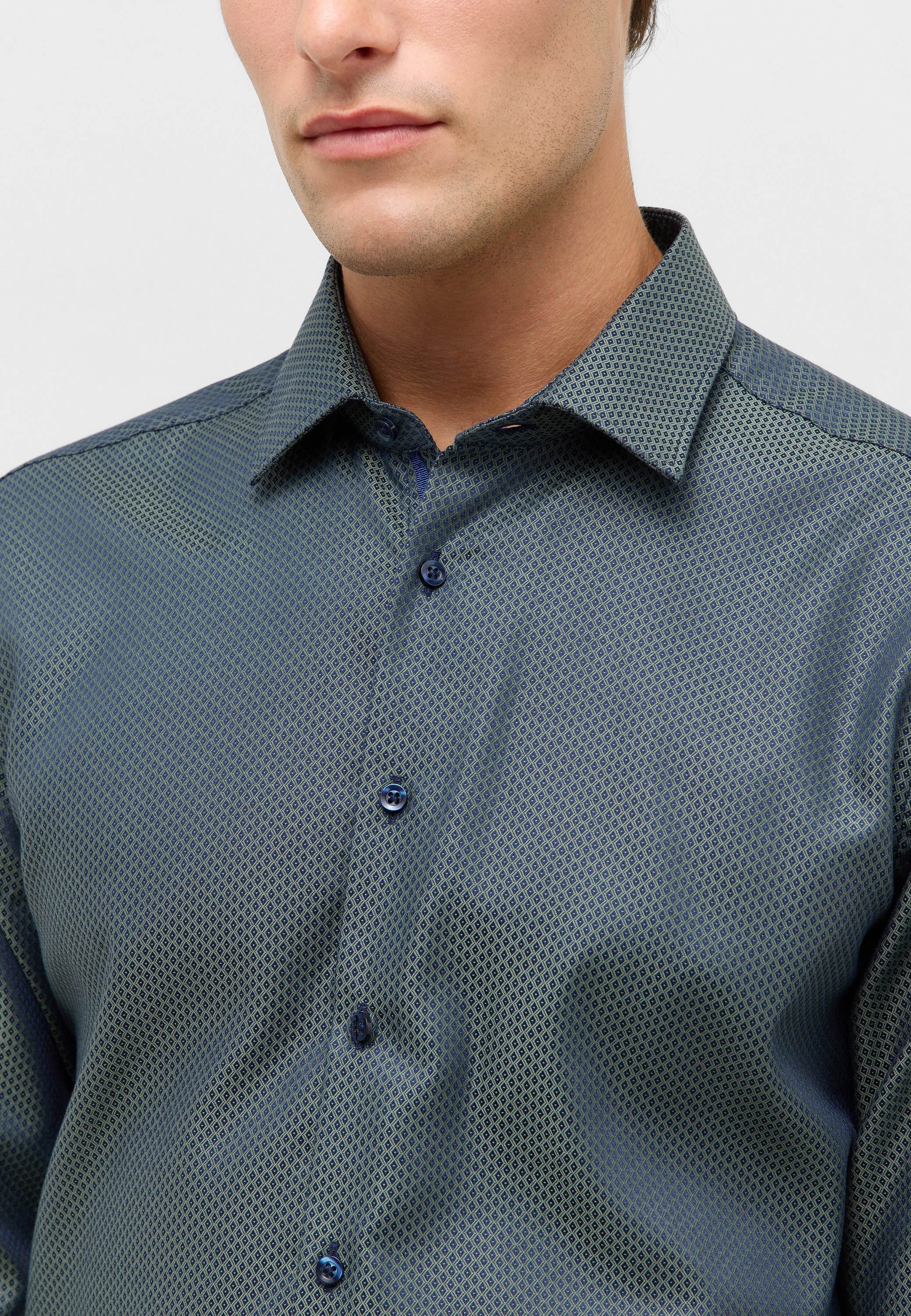 Eterna Langarmhemd »SLIM FIT«, NON IRON (bügelfrei)