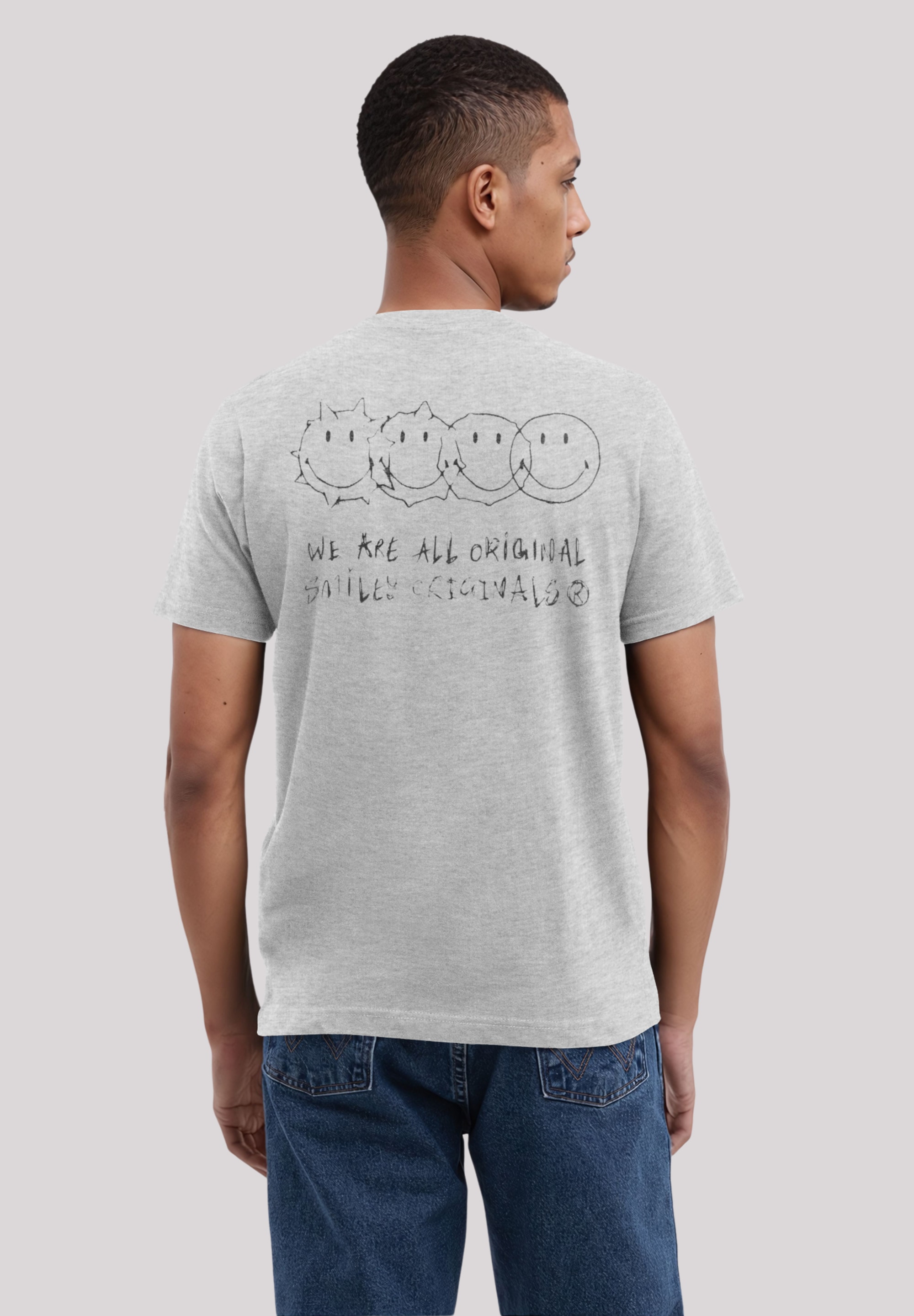 F4NT4STIC T-Shirt »Smiley Originals We Are All Original Unique«, Premium Qualität