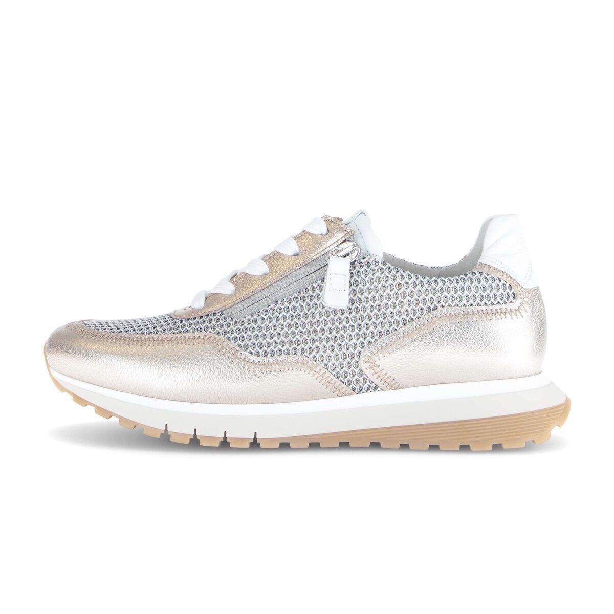 Gabor Sneaker »Sneaker low Materialmix Leder/Lederimitat«