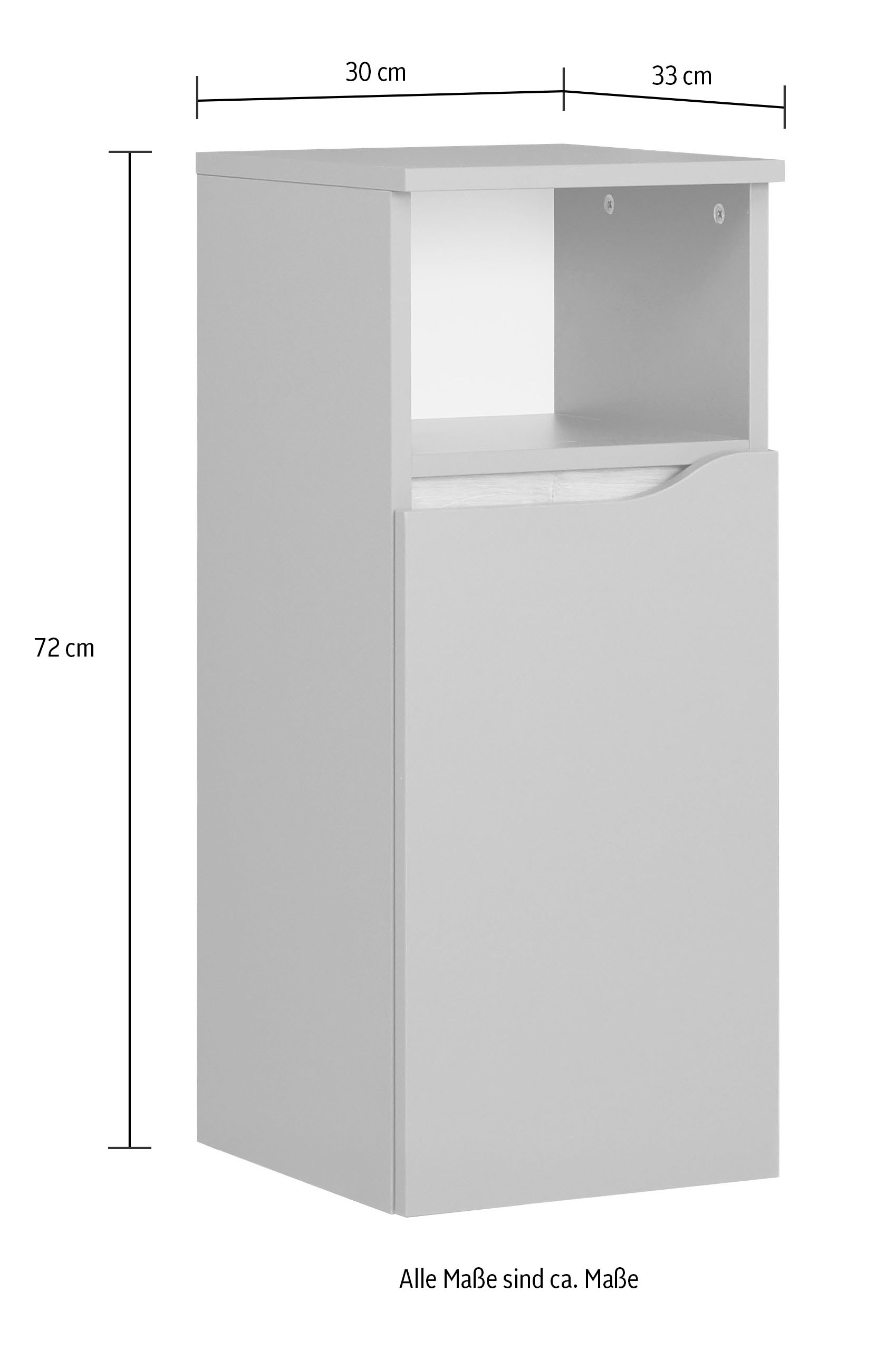 Saphir Badmöbel-Set »Quickset 5-teilig, Waschbeckenunterschrank mit LED-Spiegelschrank«, (6 St.), Midischrank, Unterschrank, Hängeschrank, inkl. Türdämpfer, 9 Türen