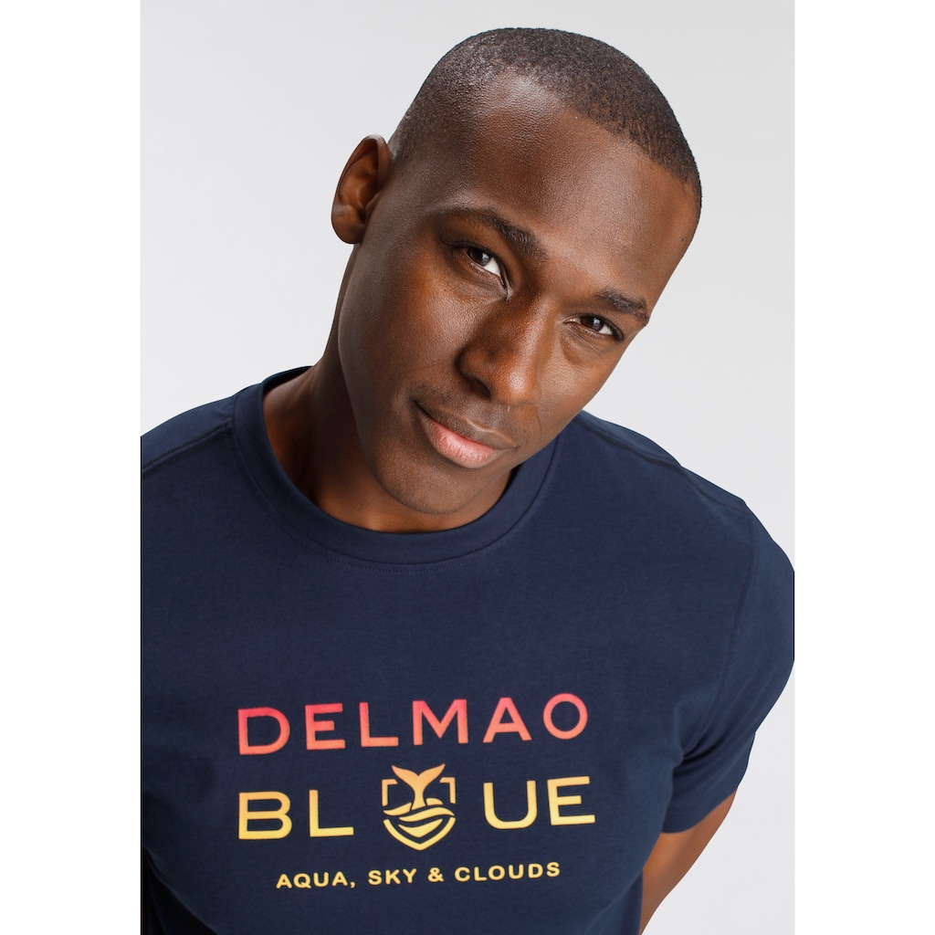 DELMAO T-Shirt, mit modischem Brustprint - NEUE MARKE!