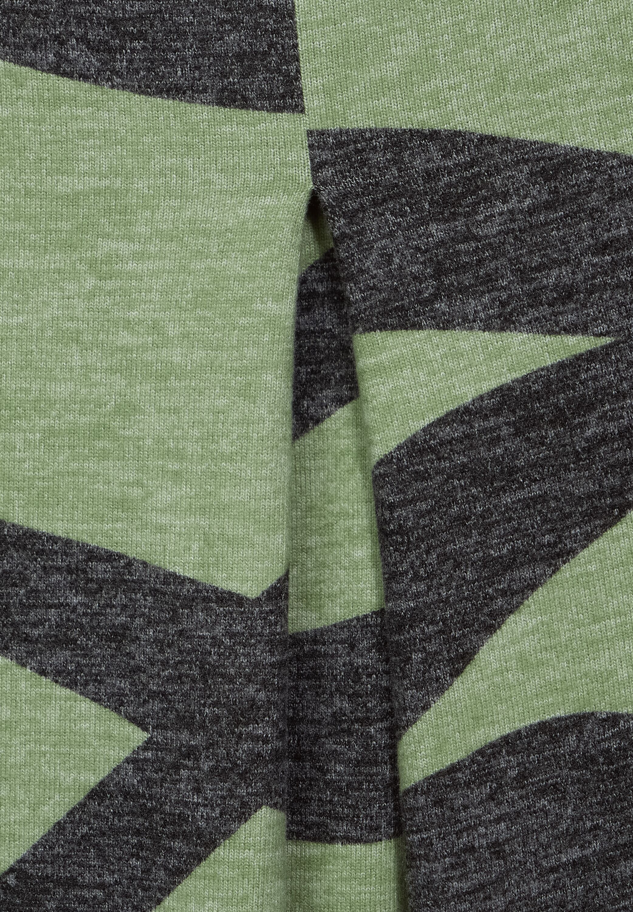 STREET ONE Langarmshirt, in Melange Optik