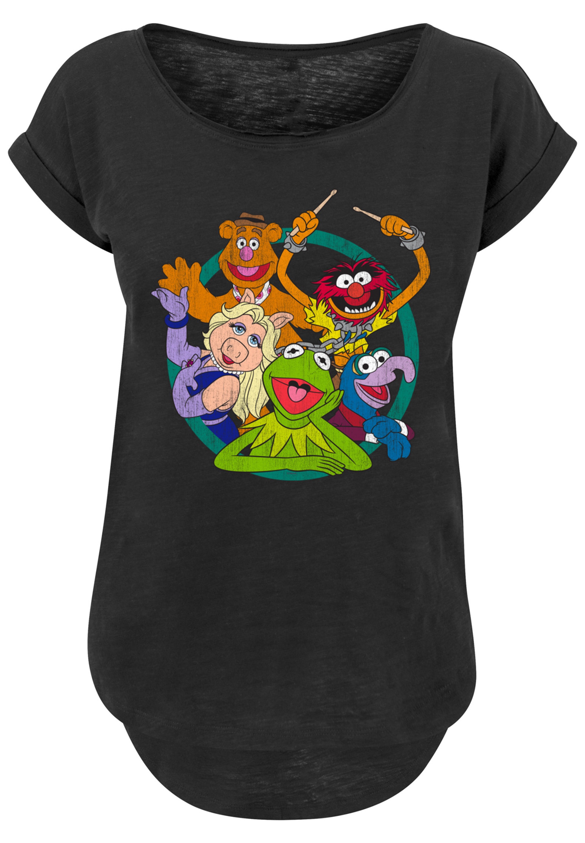 F4NT4STIC T-Shirt »Disney Die Muppets Group Circle«, Print