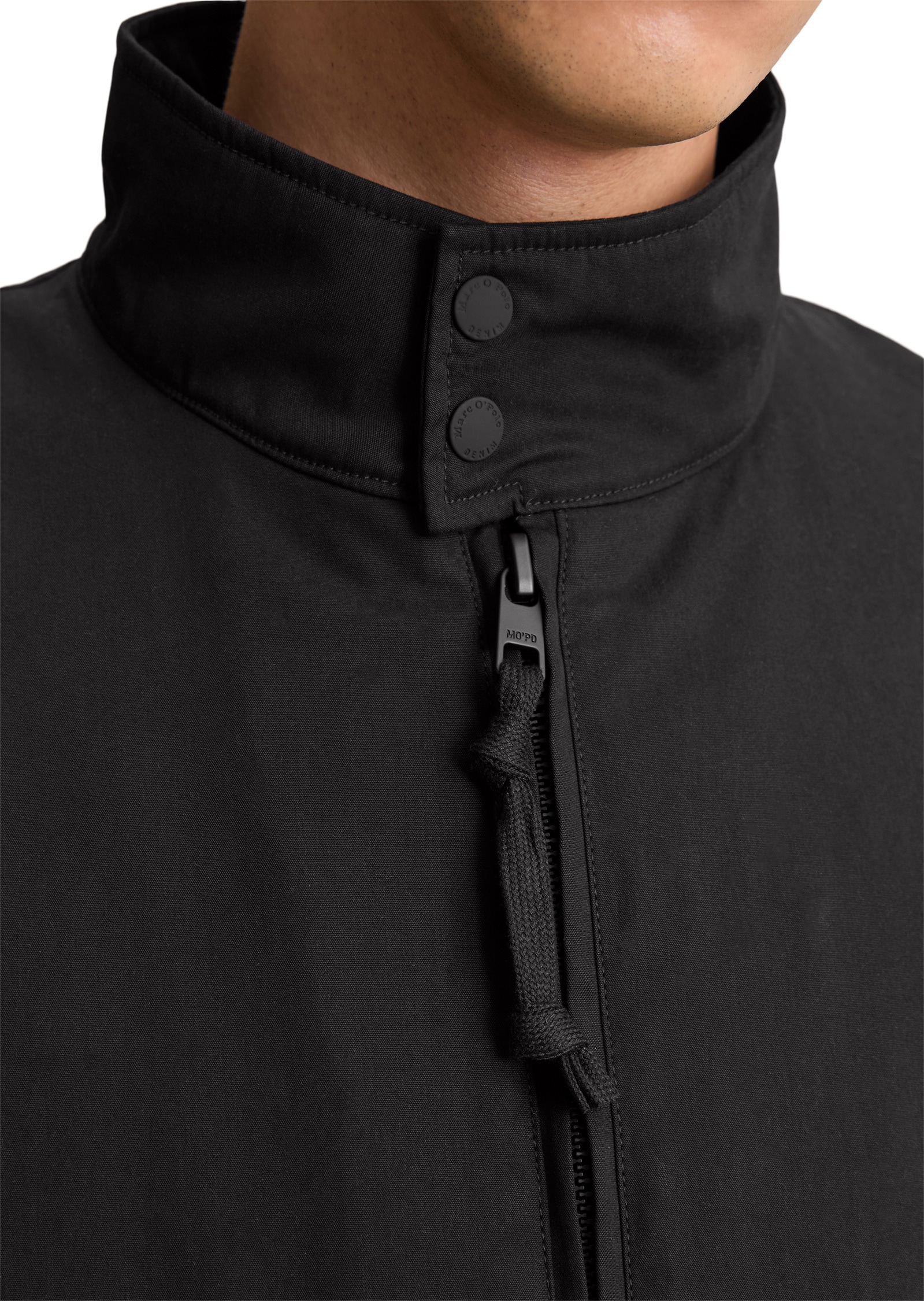 Marc O'Polo DENIM Outdoorjacke »mit elastischem Bund«, ohne Kapuze