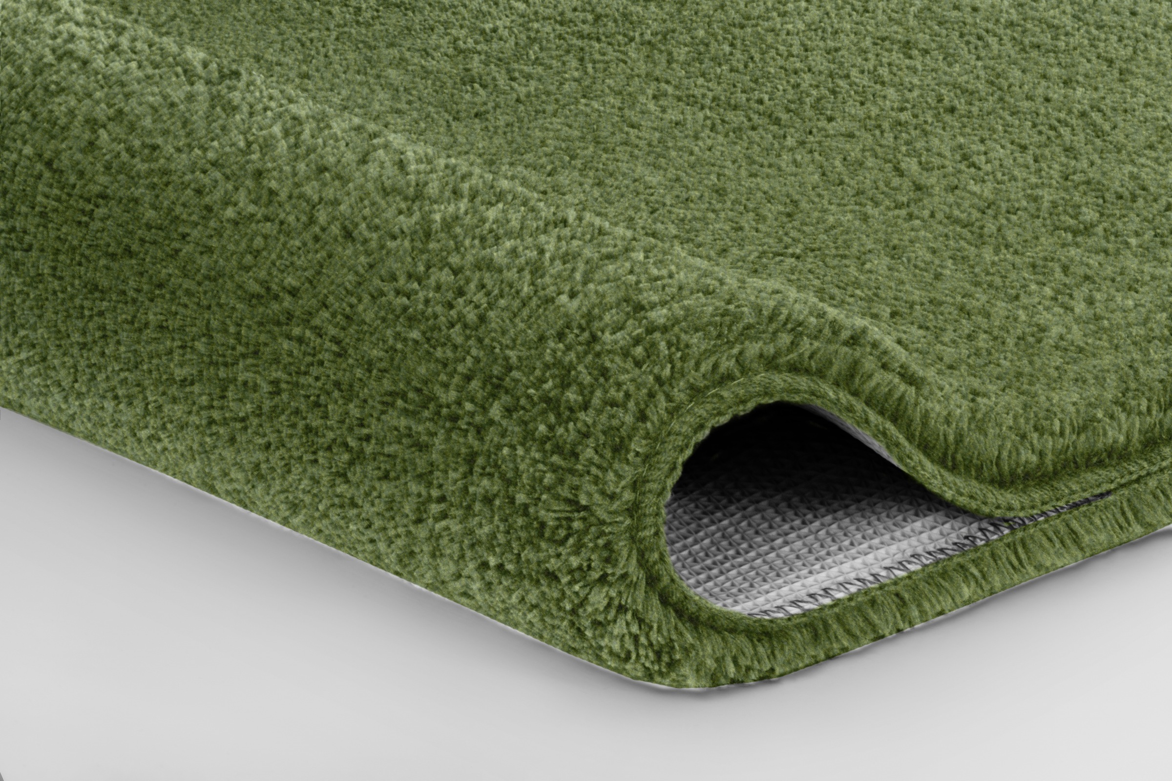 Kleine Wolke Badematte »Meadow«, rutschhemmend beschichtet, fußbodenheizungsgeeignet, Badteppich, Uni Farben