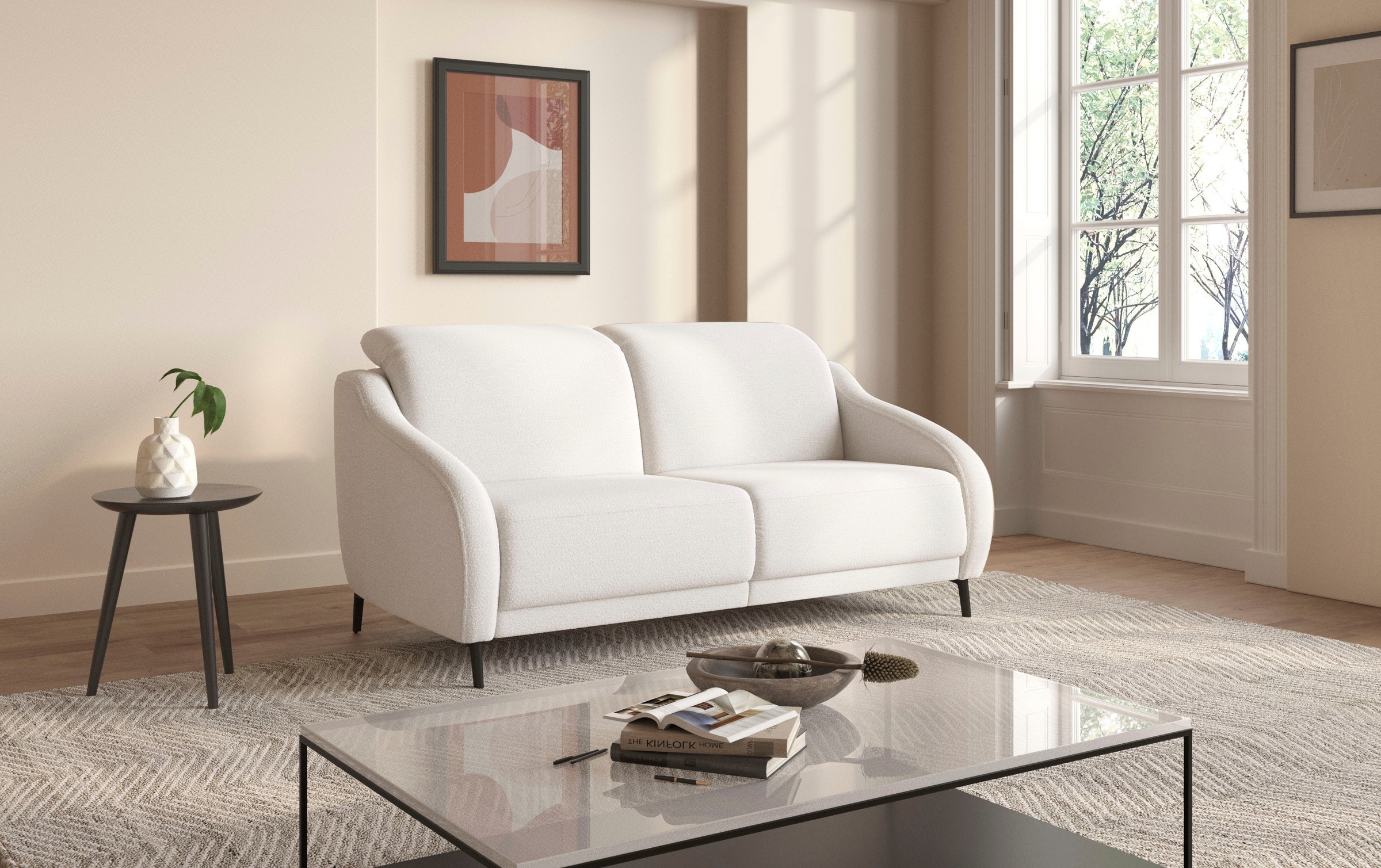 sit&more 3-Sitzer »Blues«, wahlweise mit Klapptisch und USB