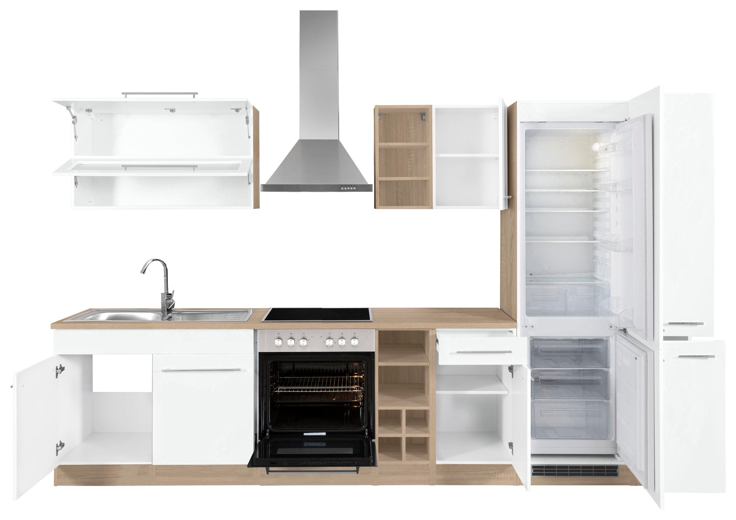KOCHSTATION Küchenzeile »KS-Eton«, ohne E-Geräte, Breite 330 cm