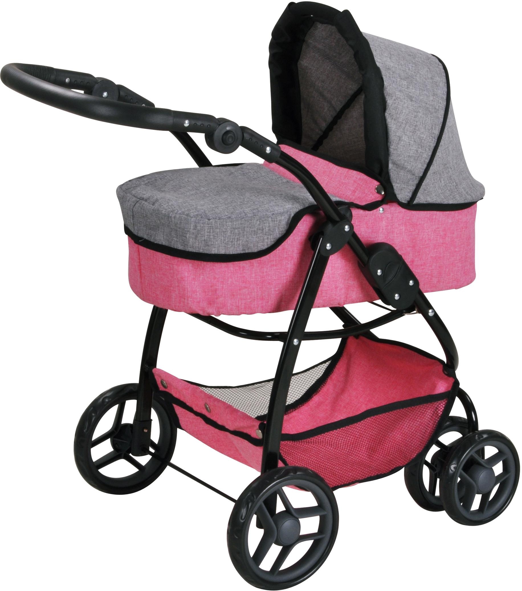 Kombi-Puppenwagen »Coco - Jeans Grey«, 2-in-1