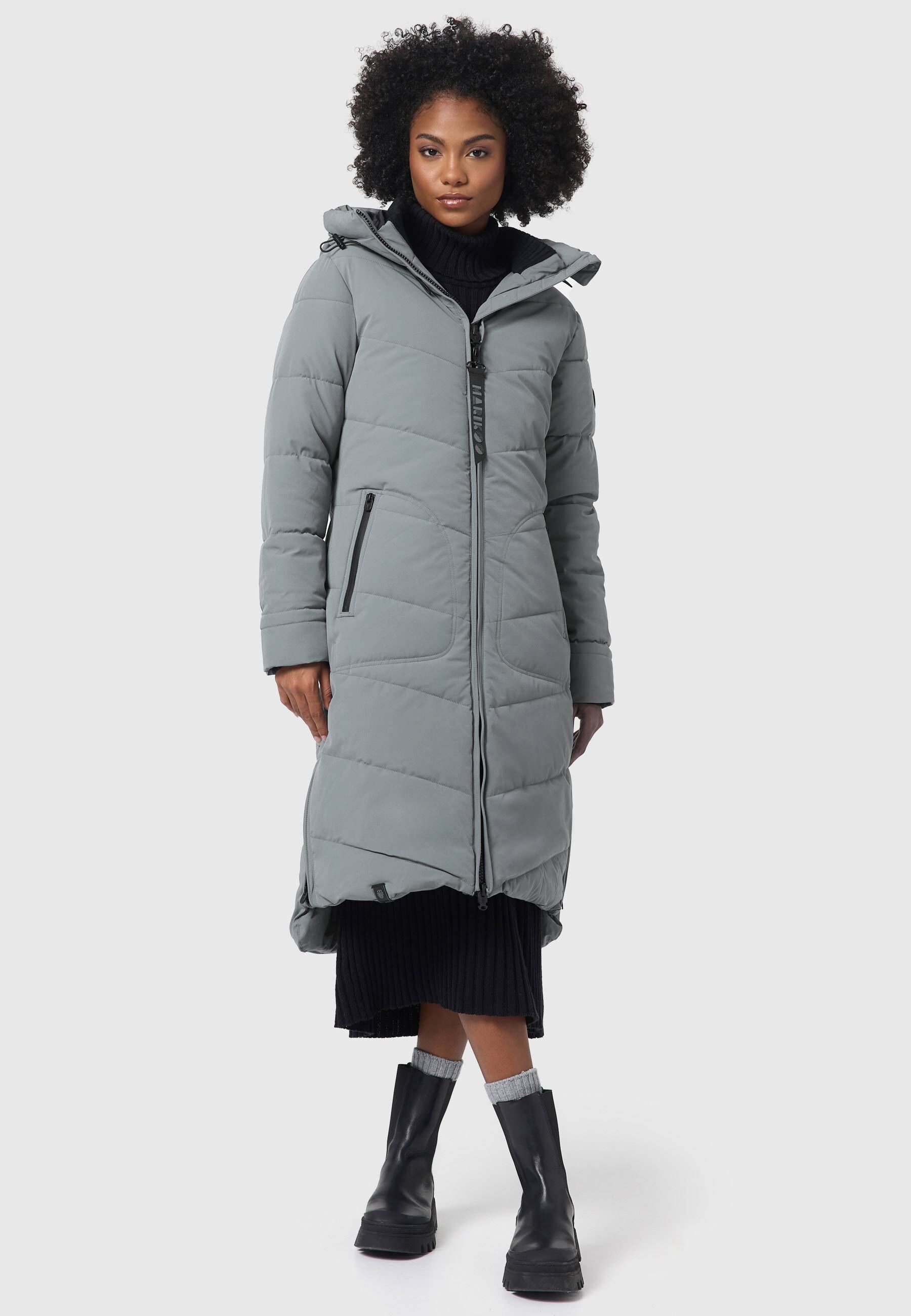 Marikoo Winterjacke »Benikoo«, langer Winter Mantel gesteppt für kaufen |  BAUR