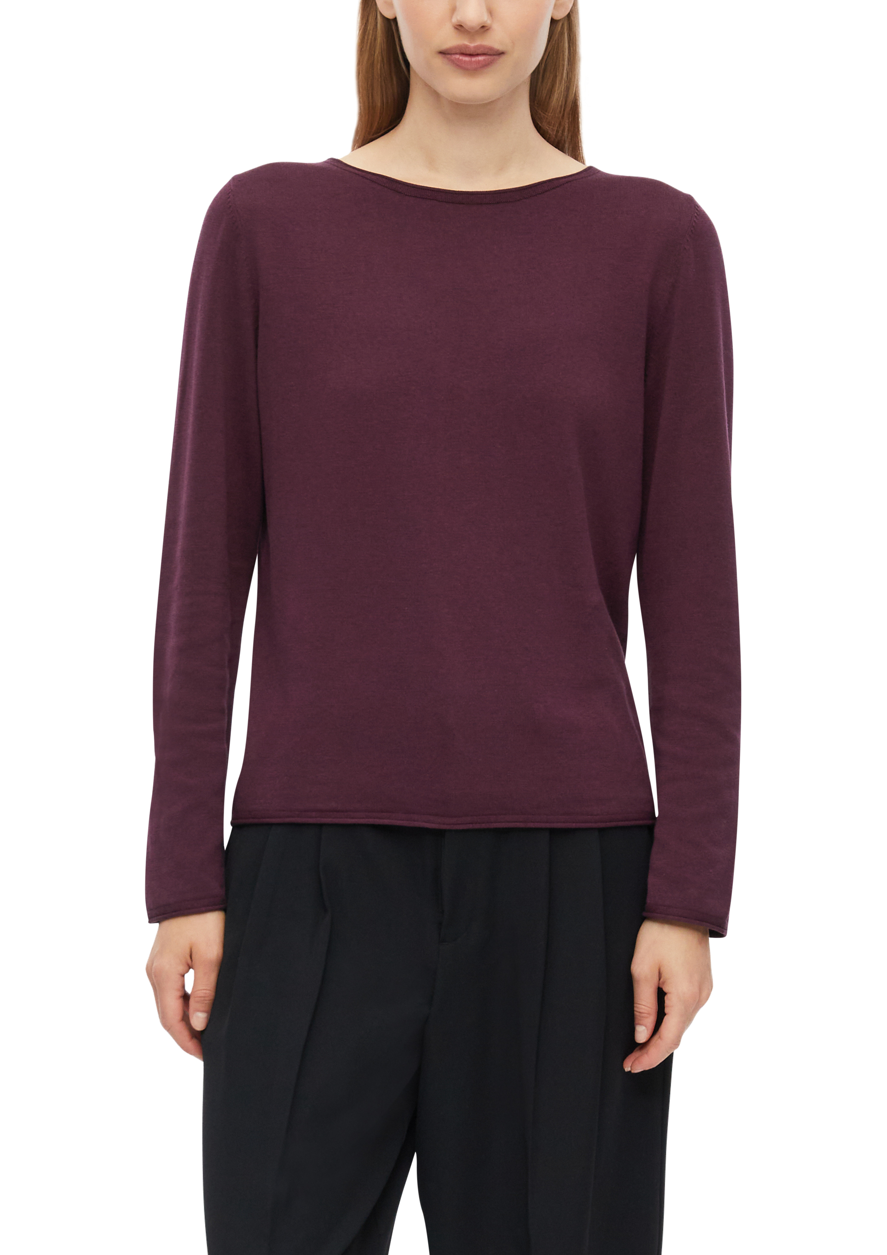 s.Oliver Strickpullover mit U-Boot-Ausschnitt