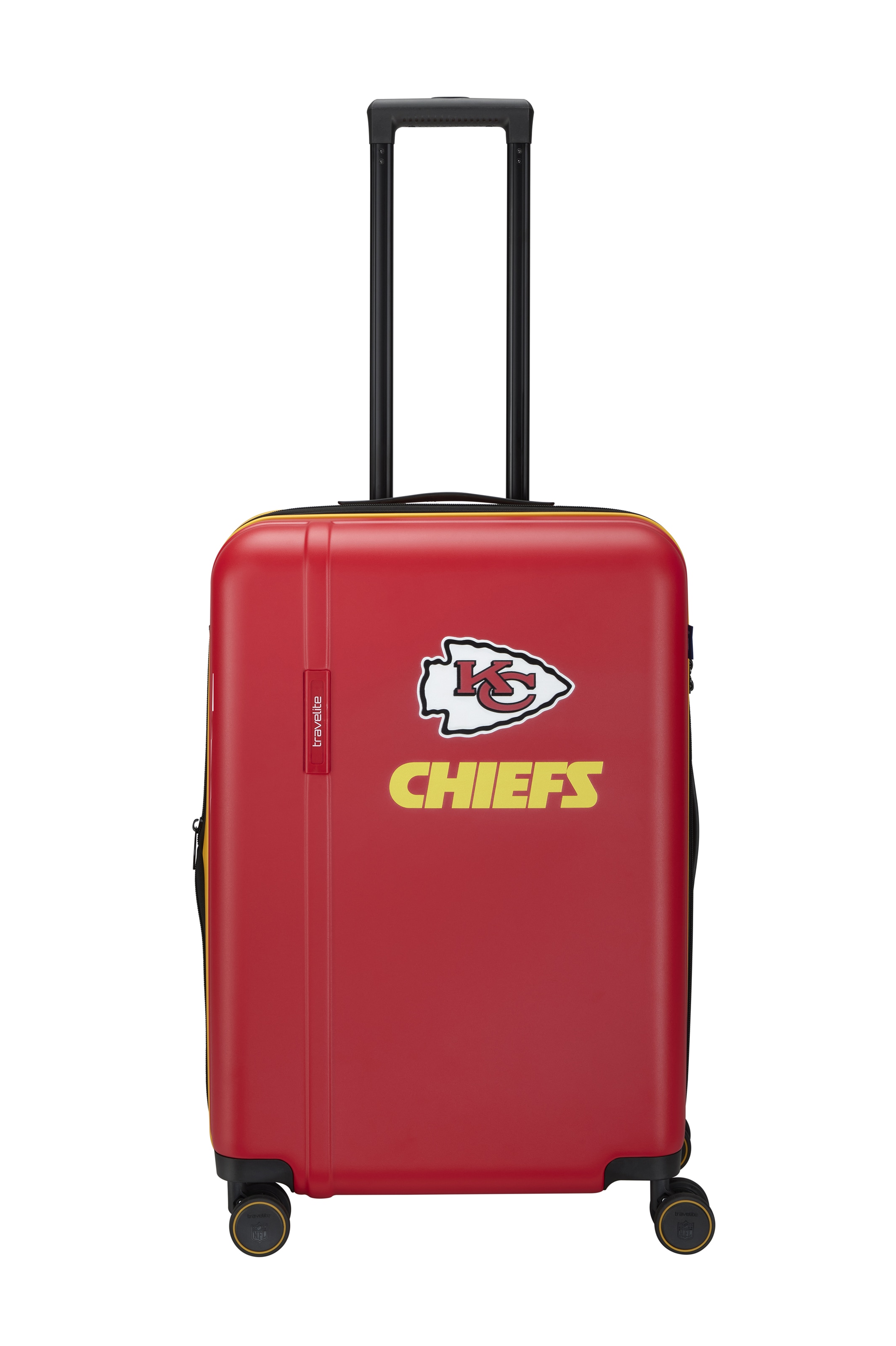 travelite "travelite x NFL Koffer Hartschale" 69 l 4 Rollen mit TSA-Schloss und 4 Doppelrollen – offizielles NFL-Teamdesign
