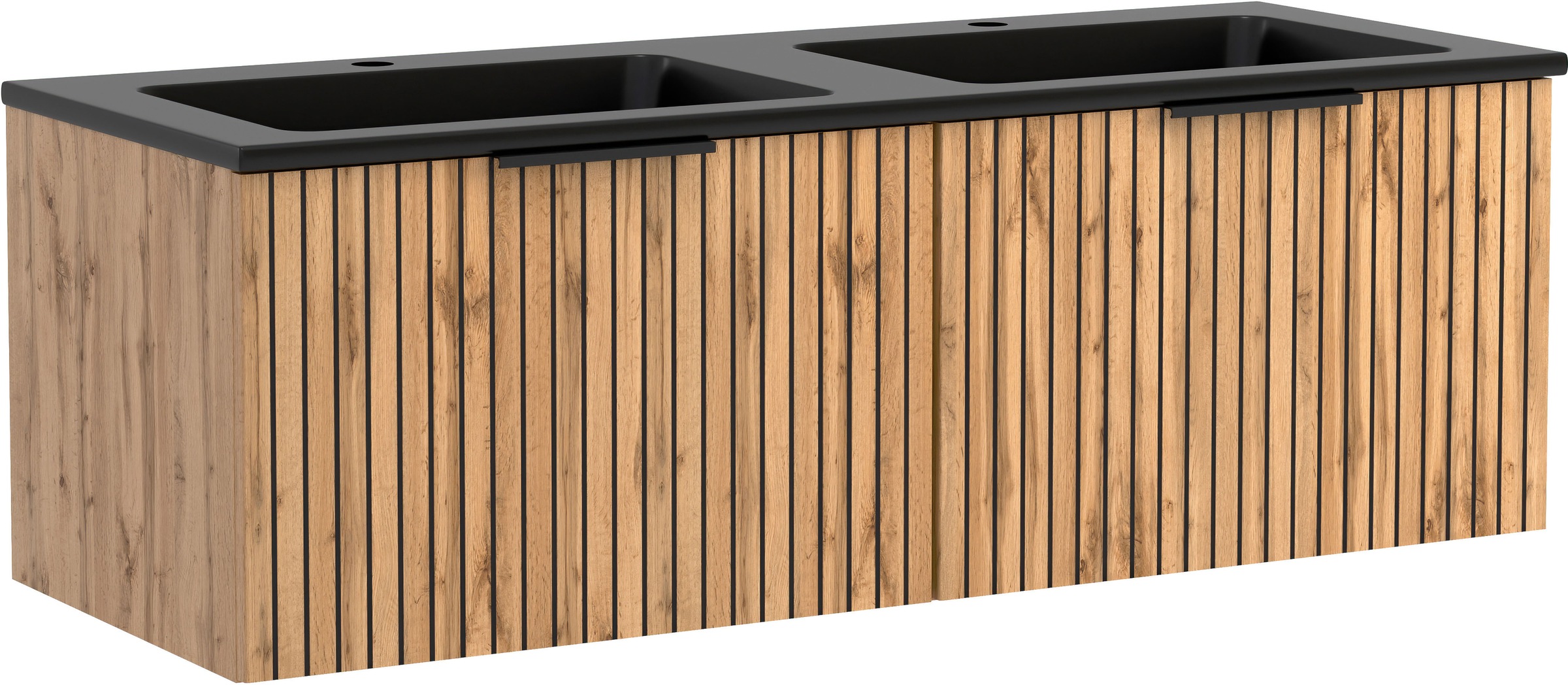 welltime Badmöbel-Set »Welltime, Carlton Waschtisch-Set, 80 oder 120 cm, gestreift«, (3 St.)