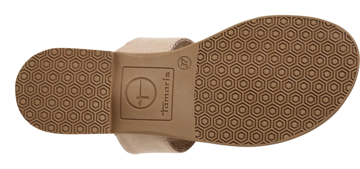 Tamaris Pantolette, Blockabsatz, Sommerschuh, Schlupfschuh, Businesschuh mit Riemchen