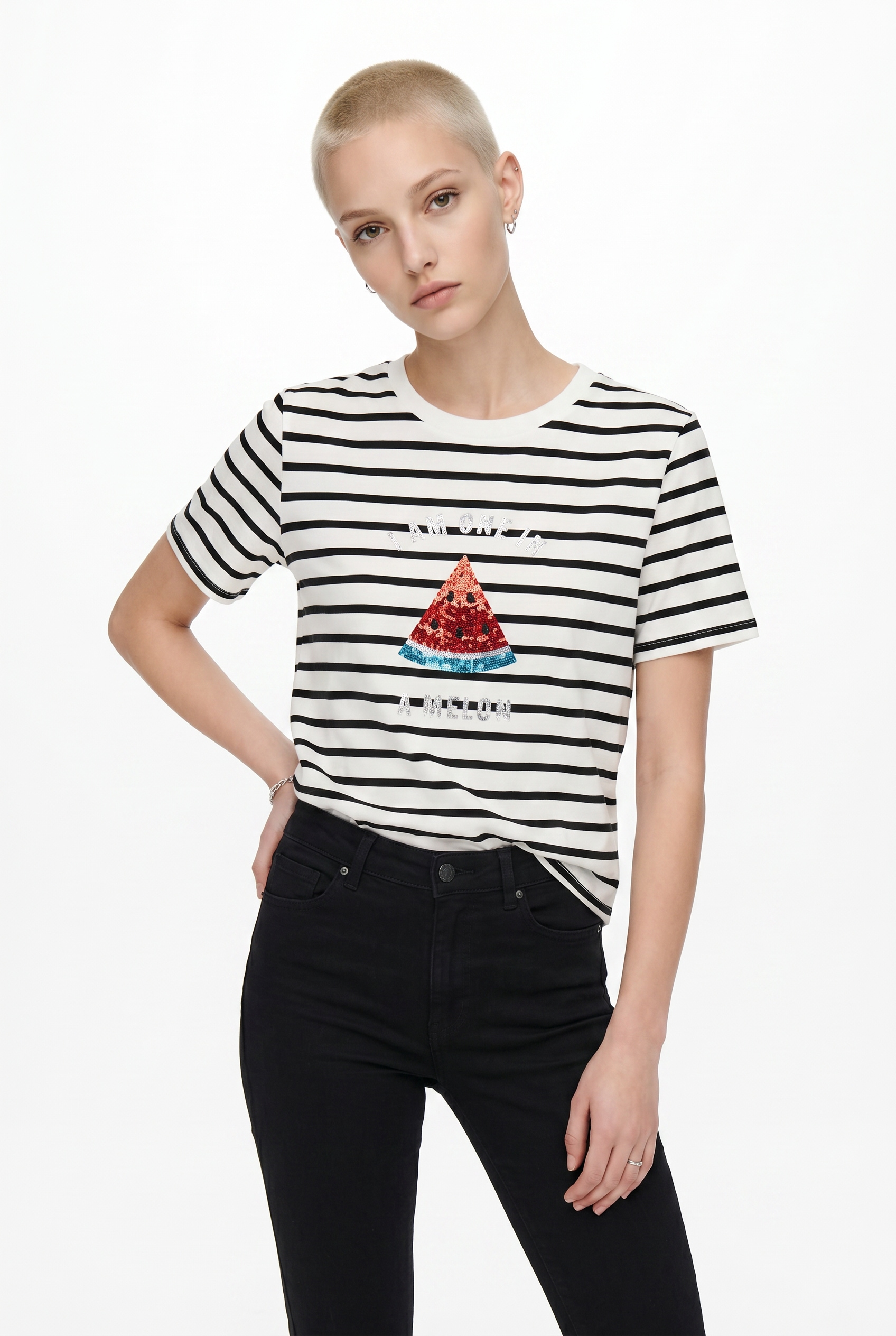 ONLY Kurzarmshirt »ONLKITA S/S TEE JRS NOOS« Baumwolle, regular fit
