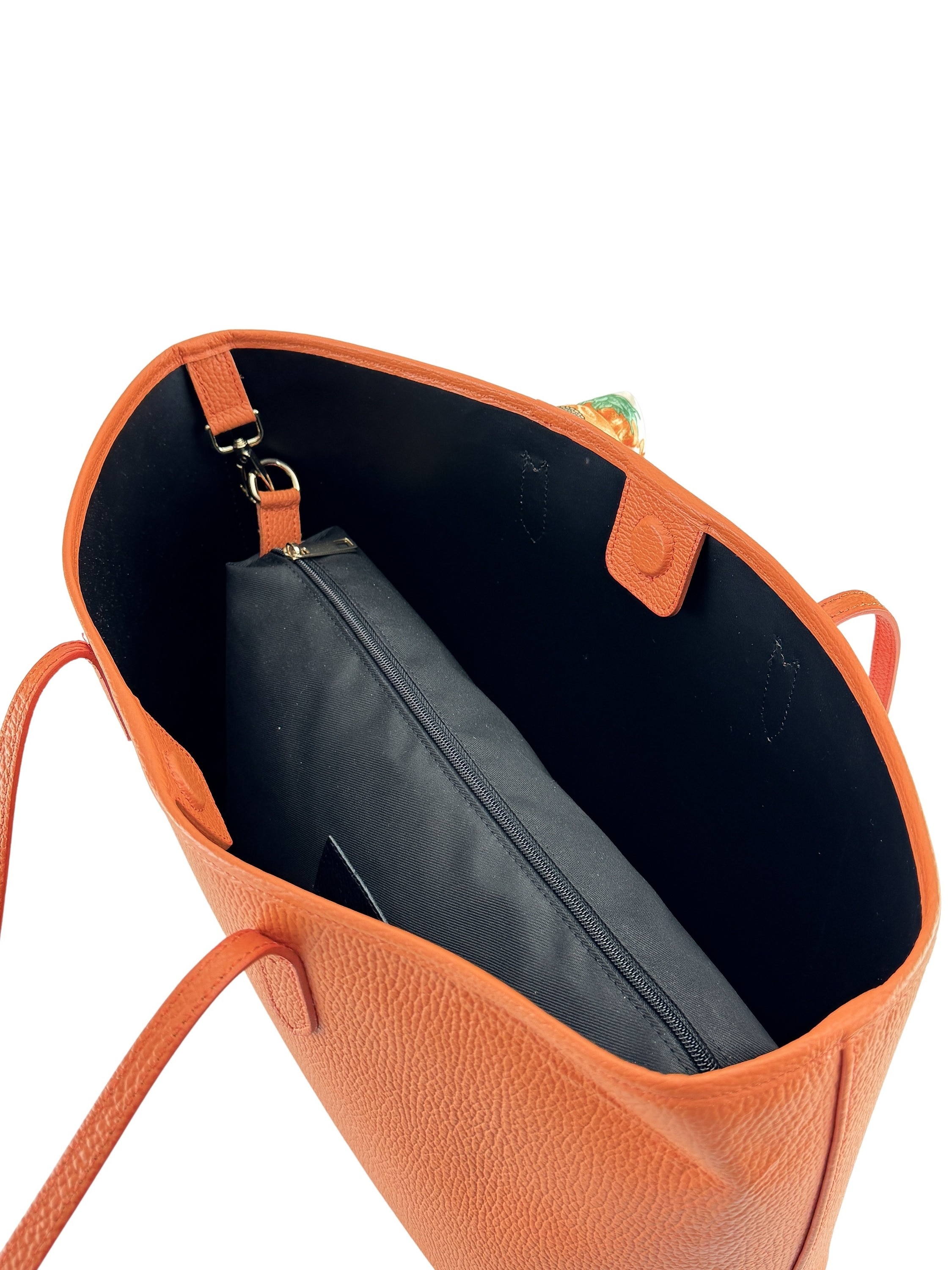 COLLEZIONE ALESSANDRO Schultertasche »Shopperella«, aus italienischem Leder mit langem Trageriemen