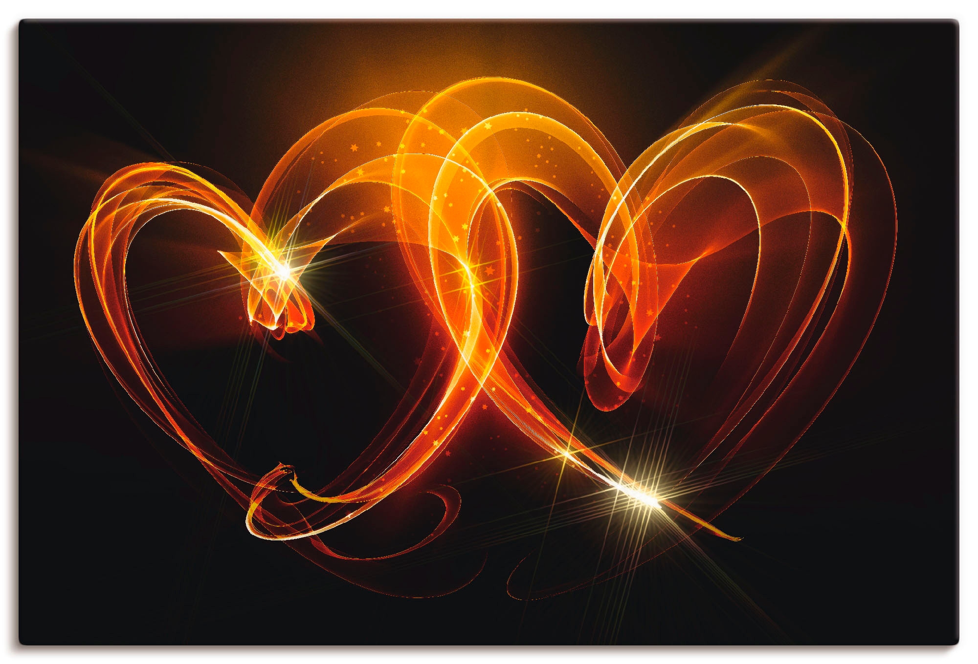 Artland Leinwandbild "Verbundenheit" Herzen 1 Stk. tlg. als Alubild, Outdoo günstig online kaufen