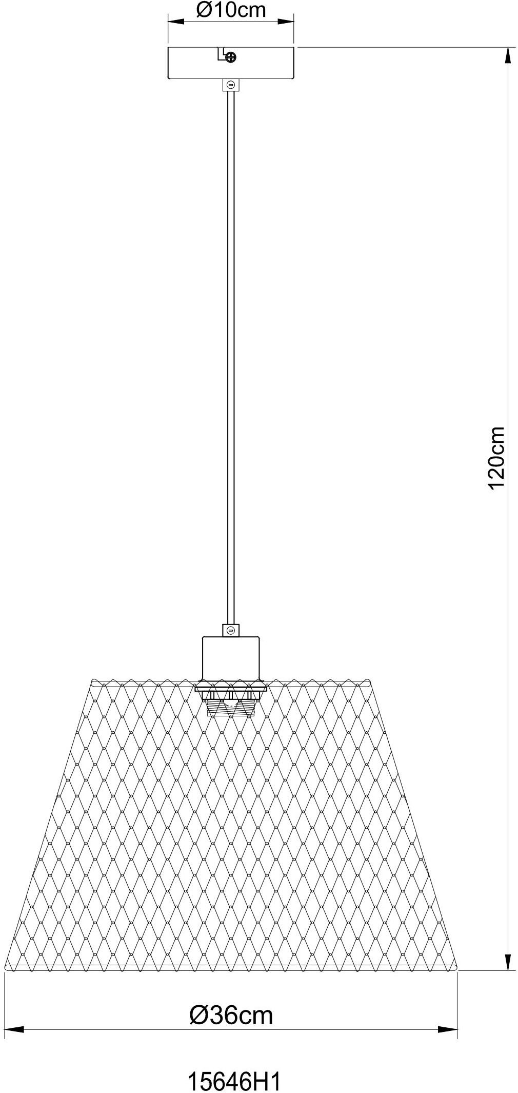 GLOBO LIGHTING Hängeleuchte »BAKU«, Leuchtmittel E27 | ohne Leuchtmittel, Hängelampe/Pendelleuchte/Esszimmer/Wohnzimmer/Esstisch