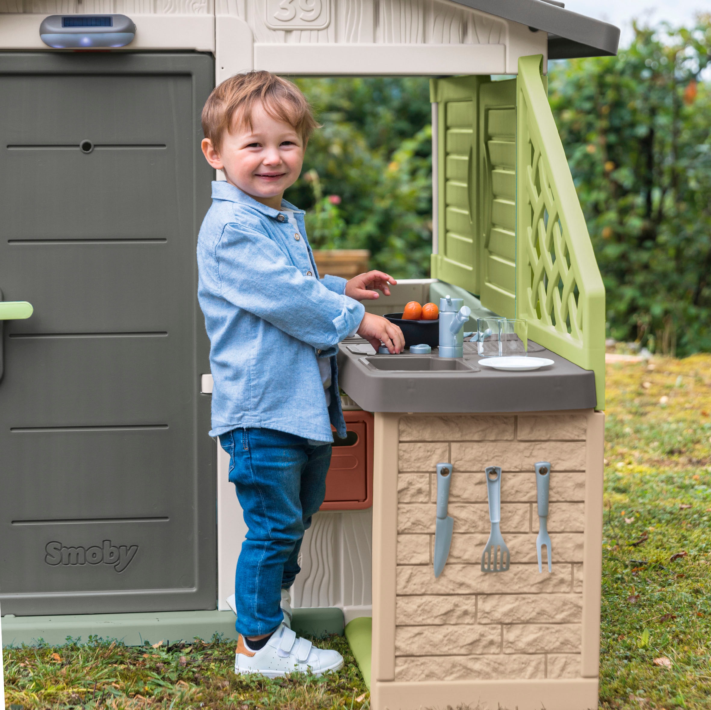 Smoby Outdoor-Spielküche »Smoby Life, Spielhaus Zubehör Sommerküche«, Inkl. Zubehör; Made in Europe