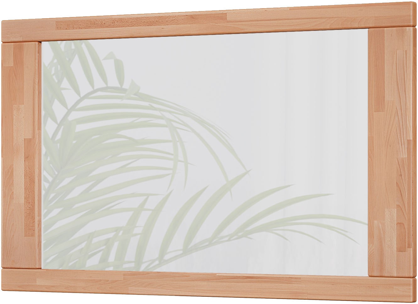 Home affaire Spiegel "Hochkant oder quer montierbar, Rechteckiger Spiegel mit Holz Rahmen" VETRO Wandspiegel B/H:100/60cm,Massivholz,Holz,Flur,Diele,Garderobe