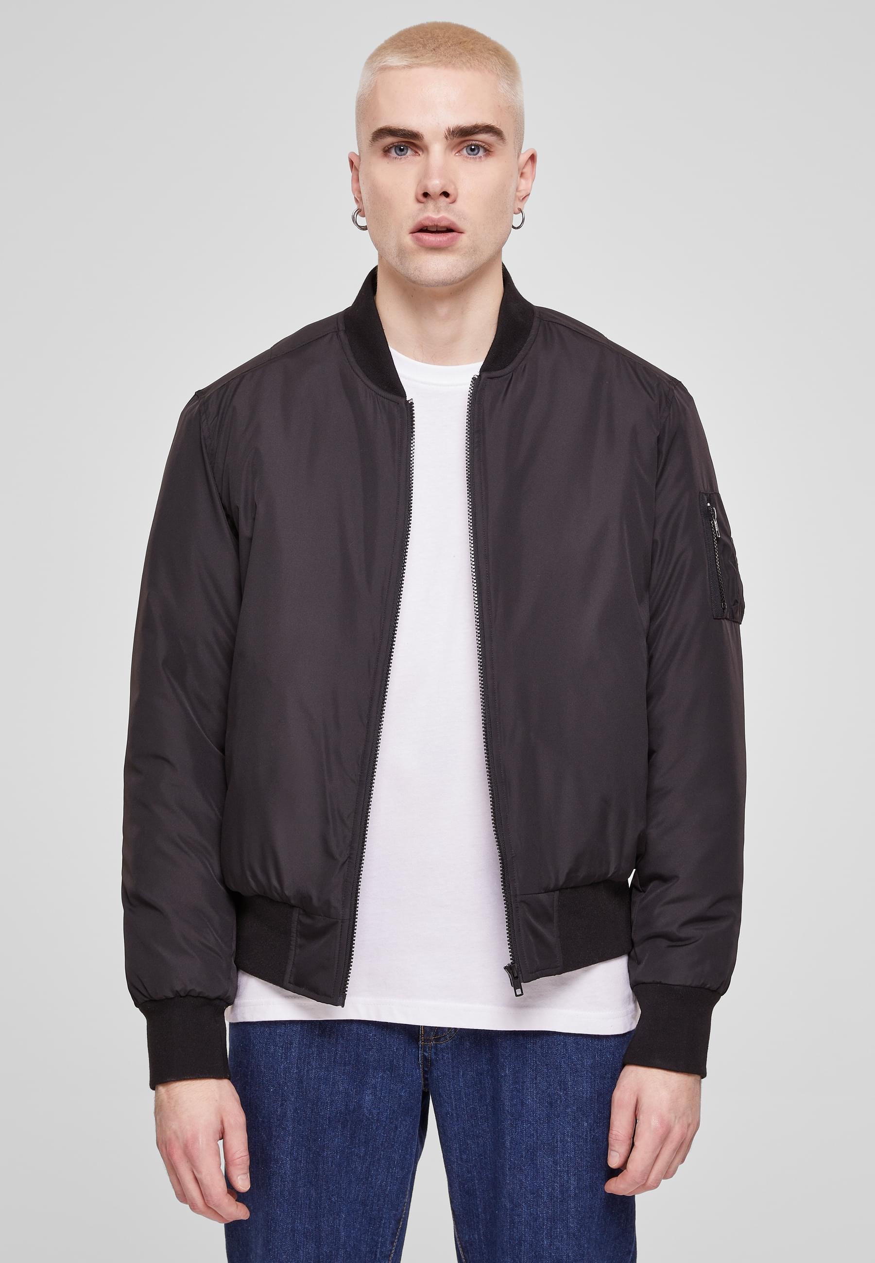 URBAN CLASSICS Allwetterjacke »Urban Classics Herren Recyclet Basic Bomber Jacket«, (1 St.), ohne Kapuze