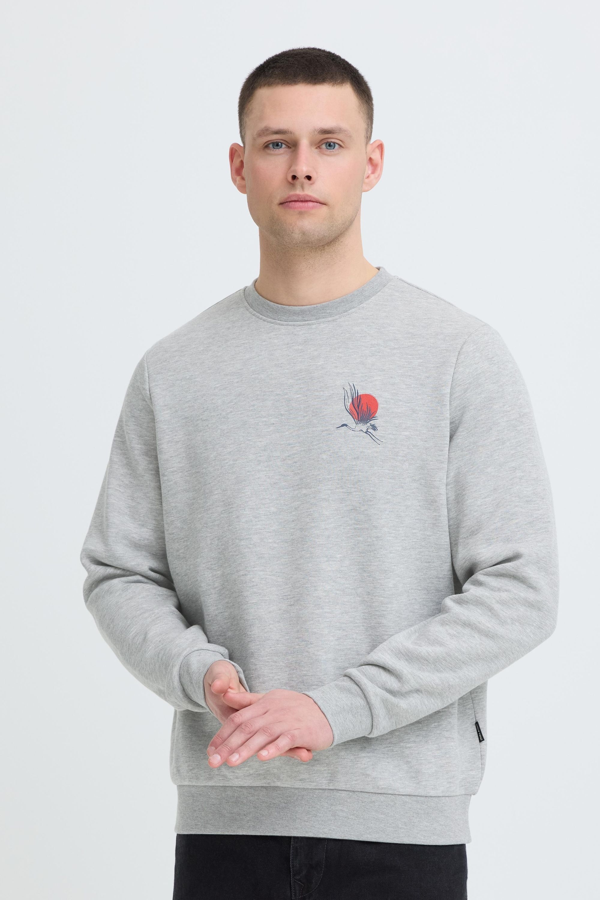Blend Rundhalspullover "BHJapa Backprint" Crewneck Pullover mit Backprint günstig online kaufen