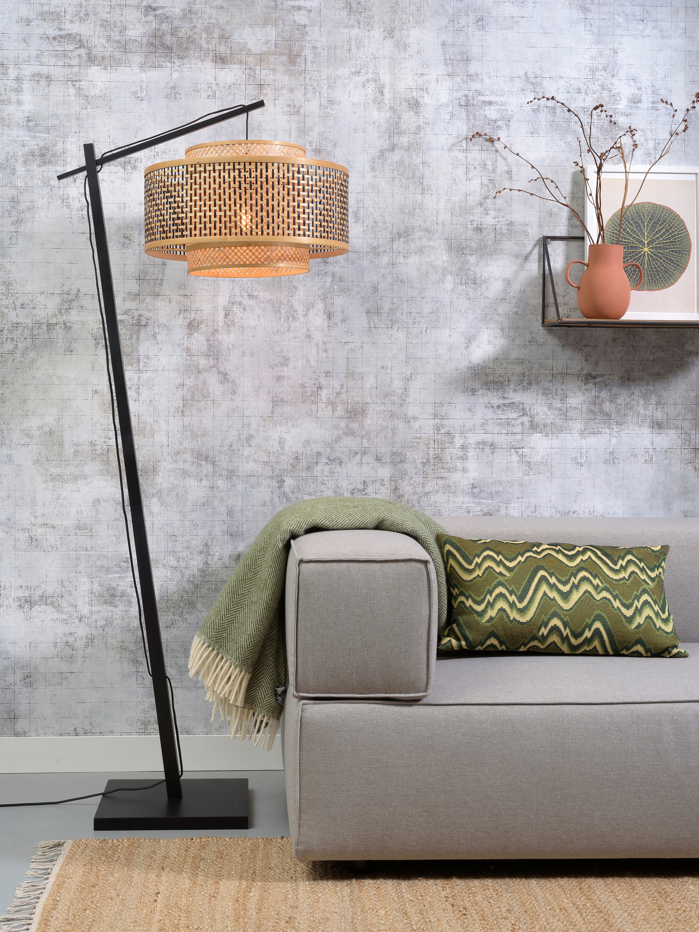 GOOD&MOJO Stehlampe »Bhutan«, Leuchtmittel E27 | ohne Leuchtmittel