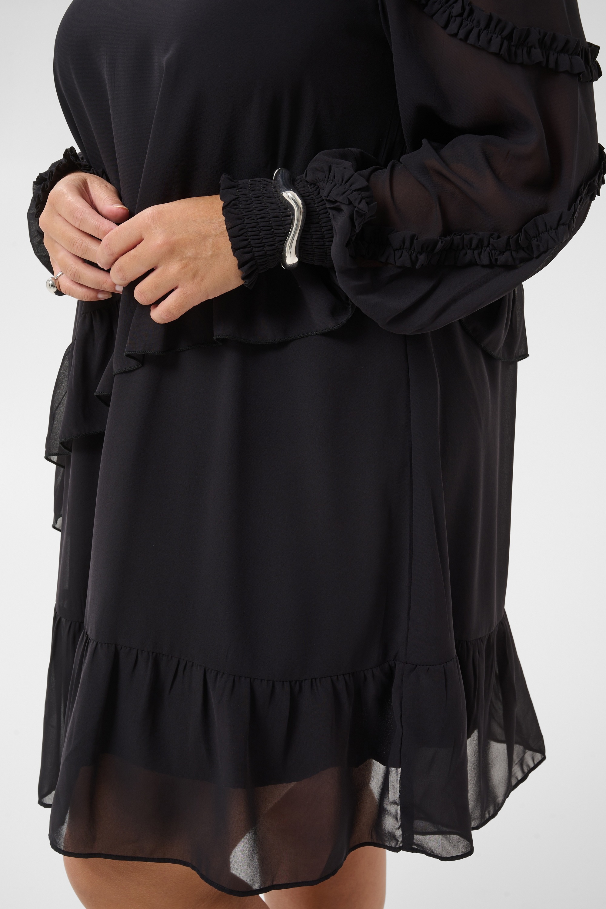 KAFFE Curve Midikleid »KAFFE Curve Kleid KCnaelle«