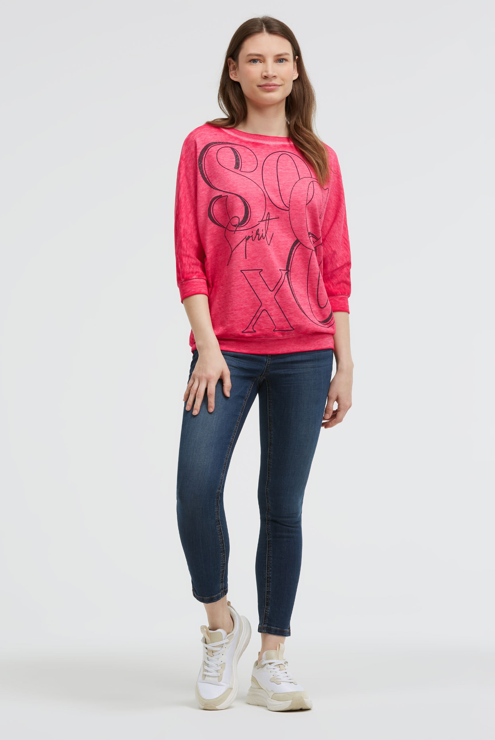 SOCCX Sweater , mit Fledermausärmeln
