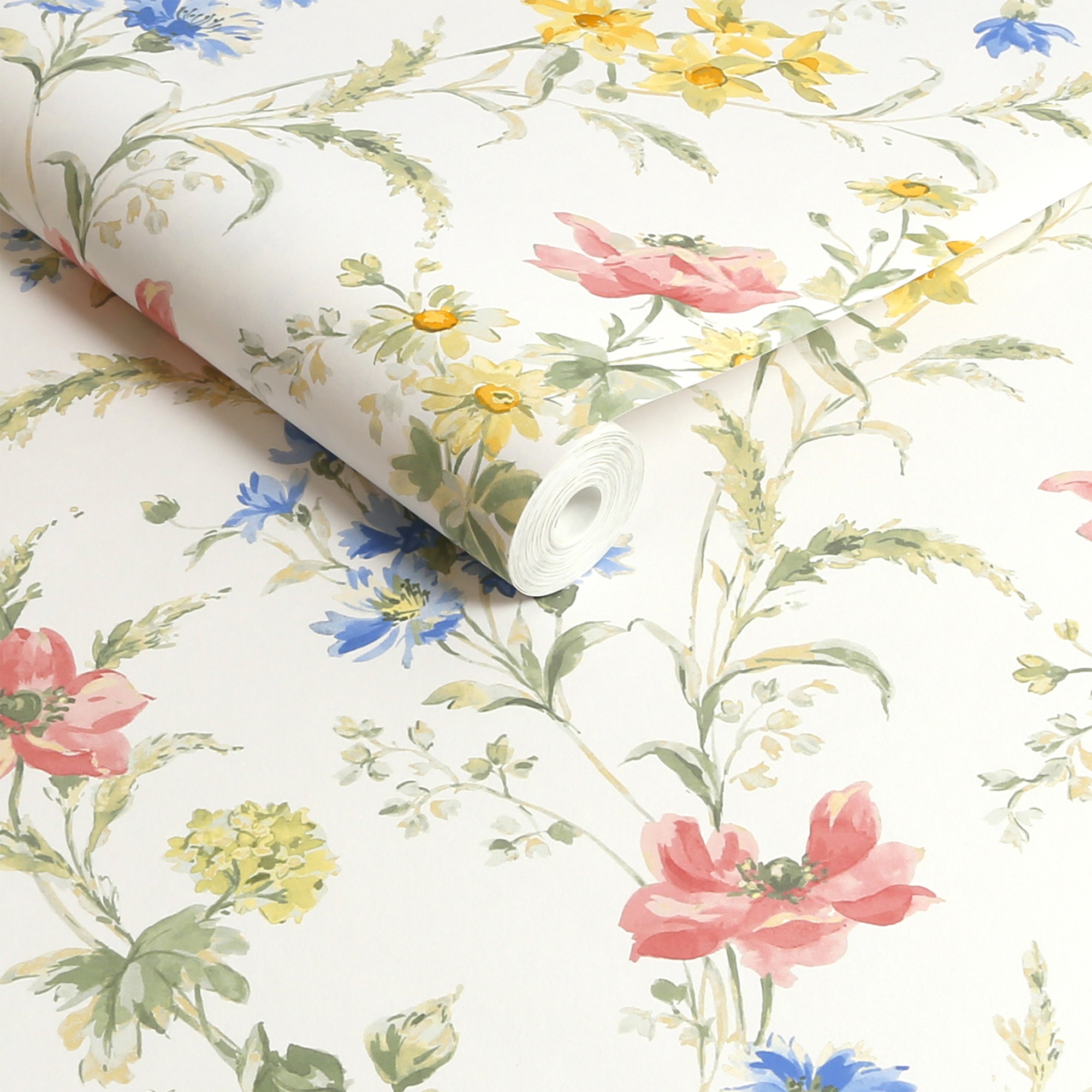 Laura Ashley Wallpaper Poppy Meadow 127407
