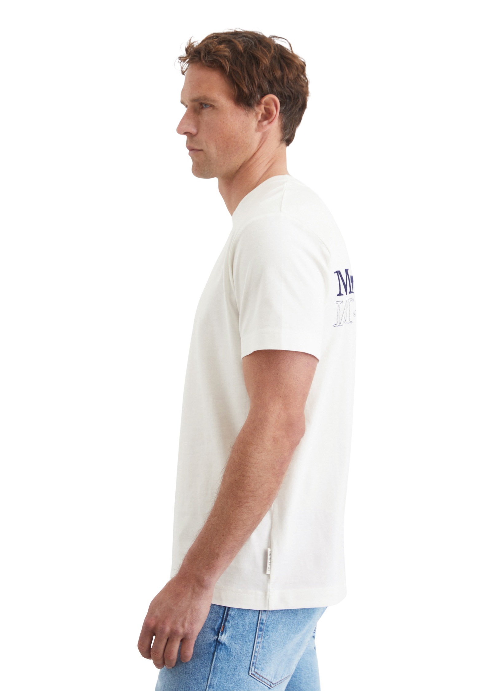 Marc O'Polo T-Shirt »mit Logostickerei auf der Rückseite«
