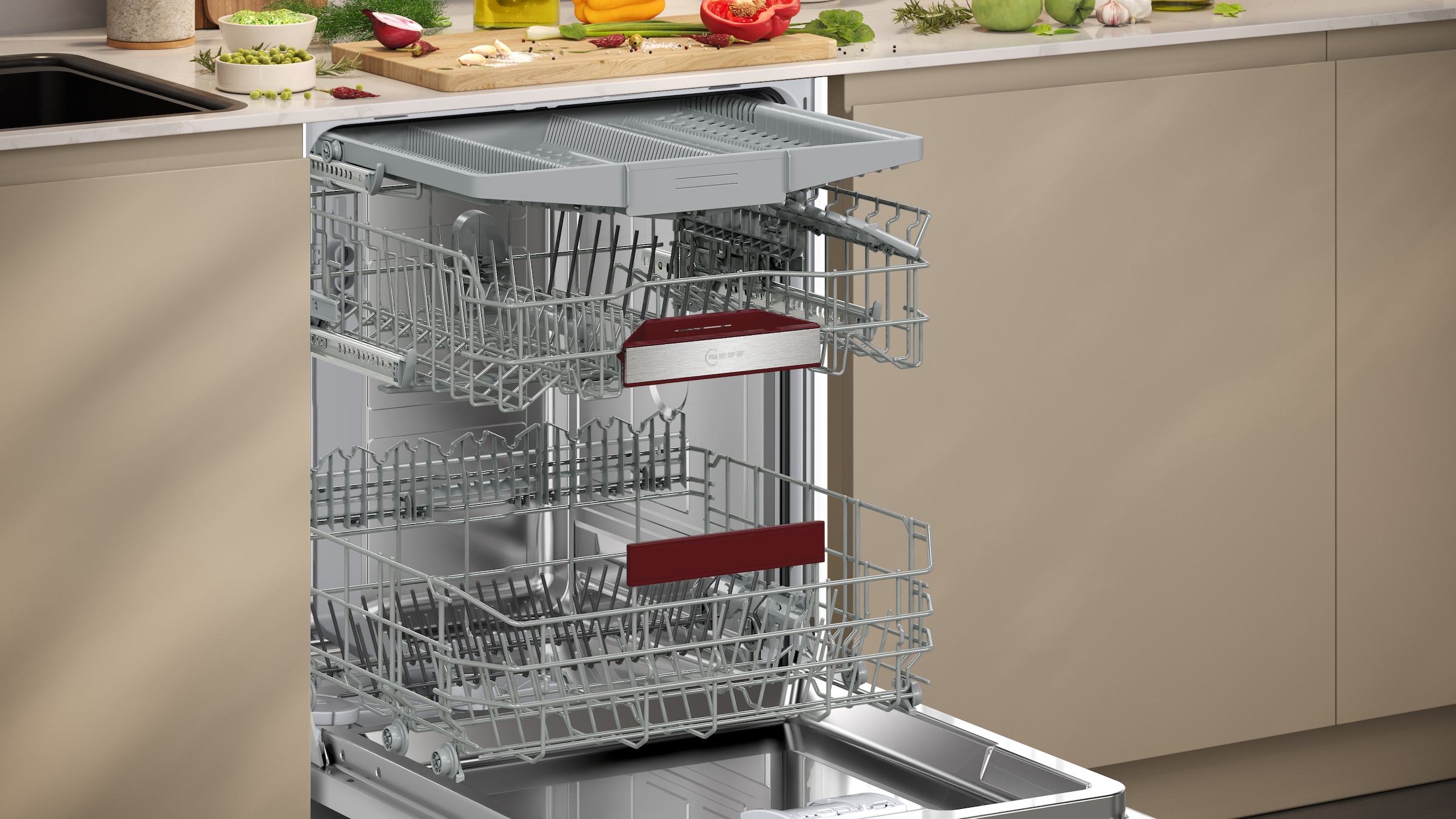 NEFF Unterbaugeschirrspüler N 50 »S125HCS03E« 14 tlg. Maßgedecke