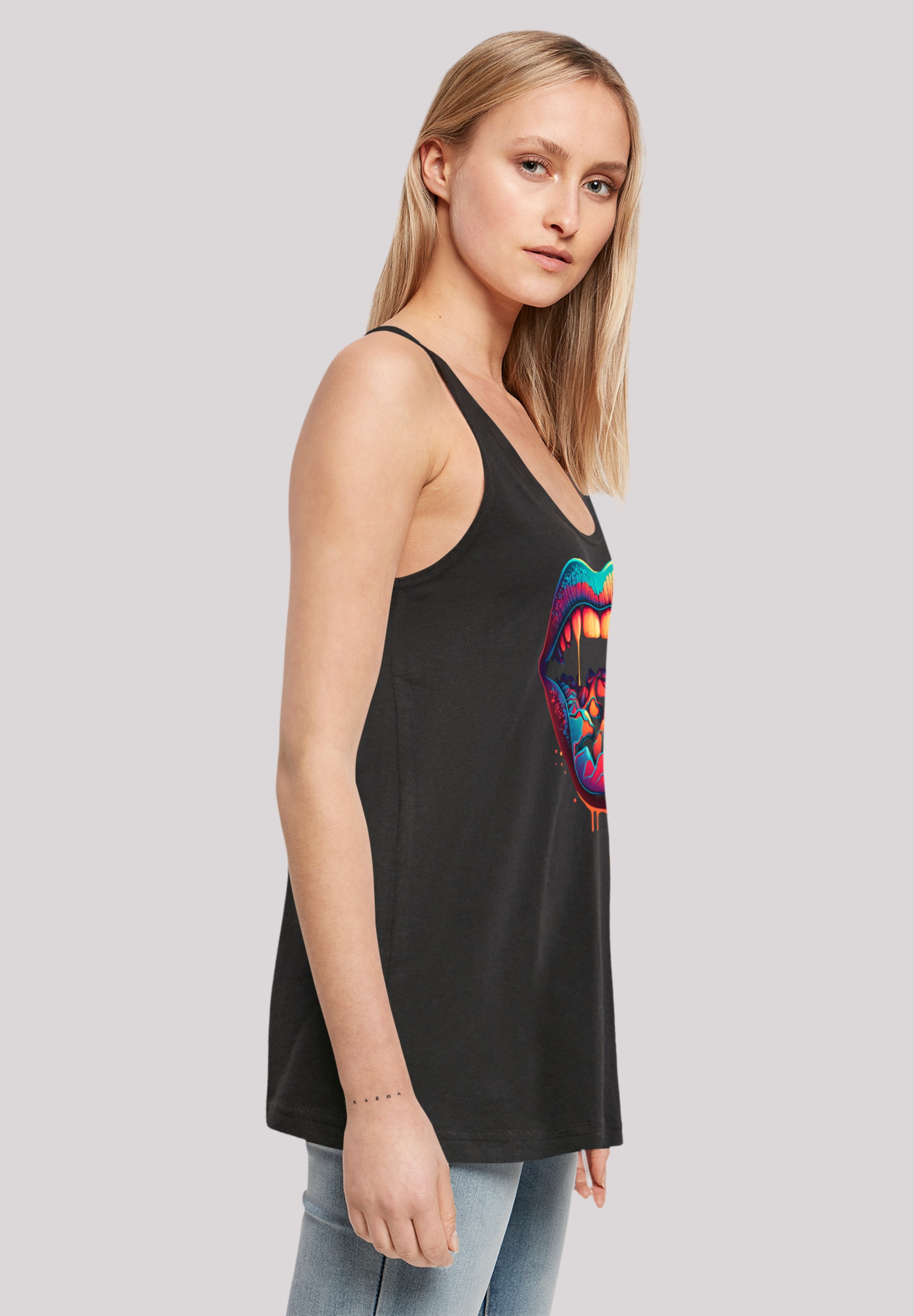 F4NT4STIC T-Shirt »Drooling Lips«, Print