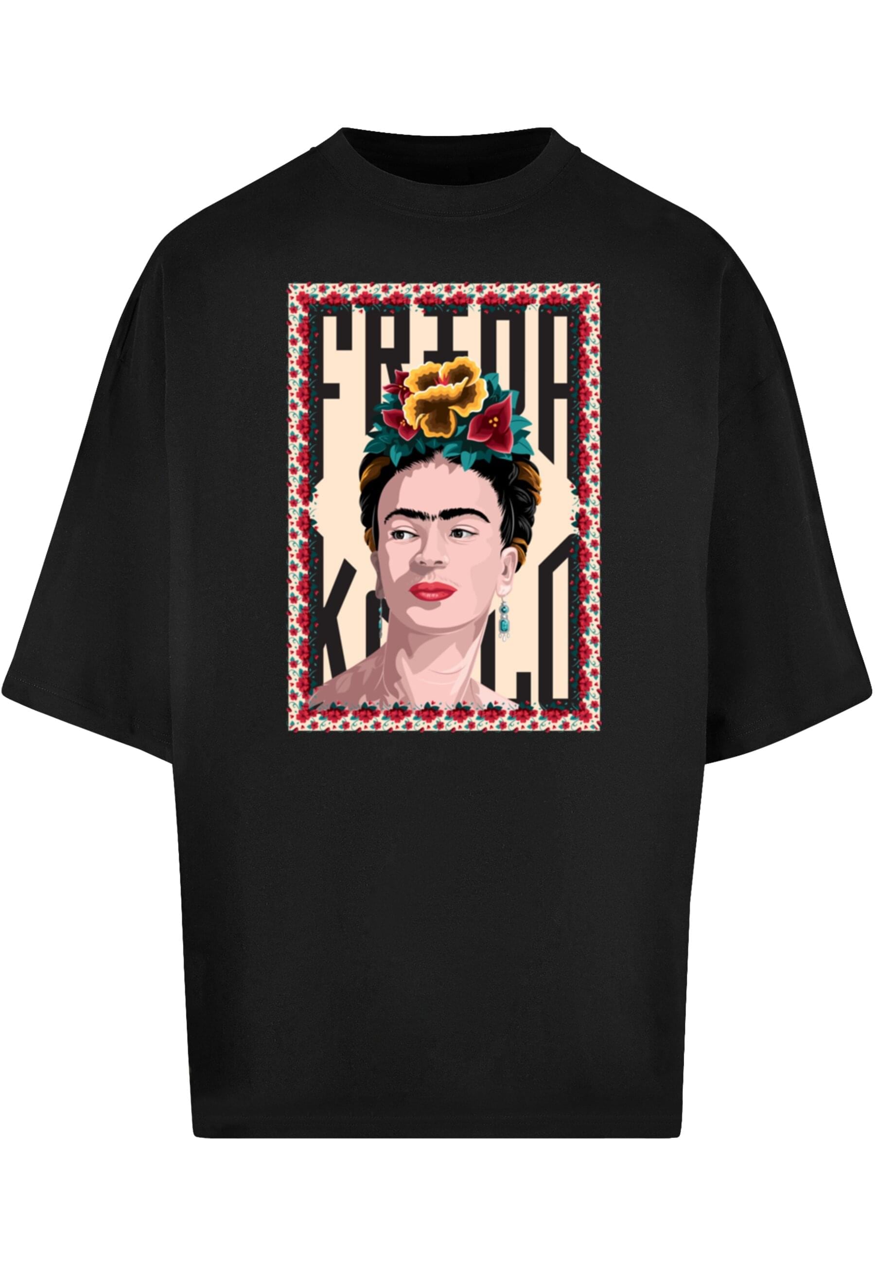 T-Shirt »Merchcode Herren Frida Kahlo - Frame one Huge Tee«, (1 tlg.)