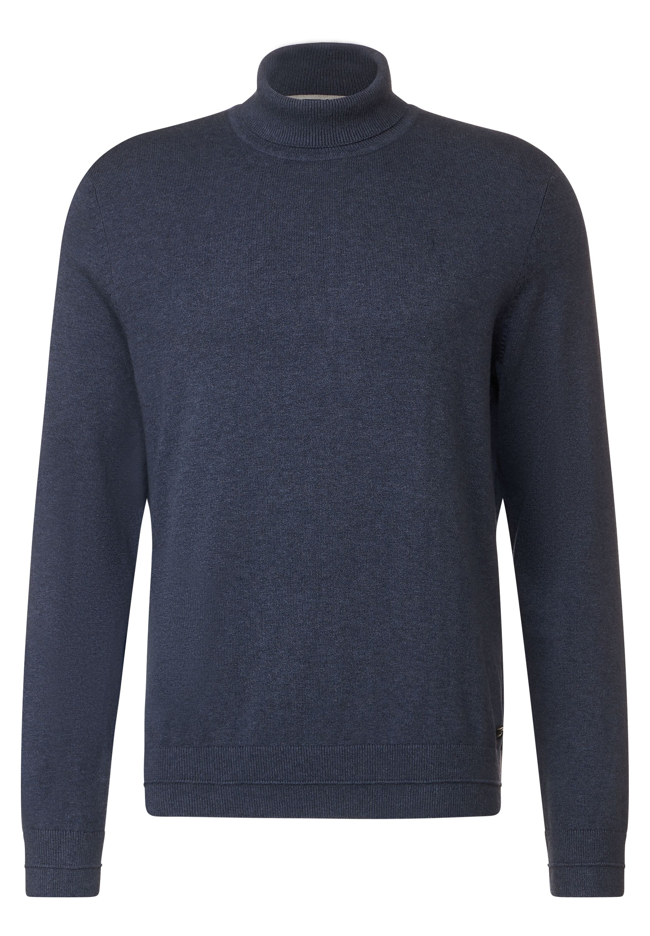 STREET ONE MEN Stehkragenpullover, in Melange Optik