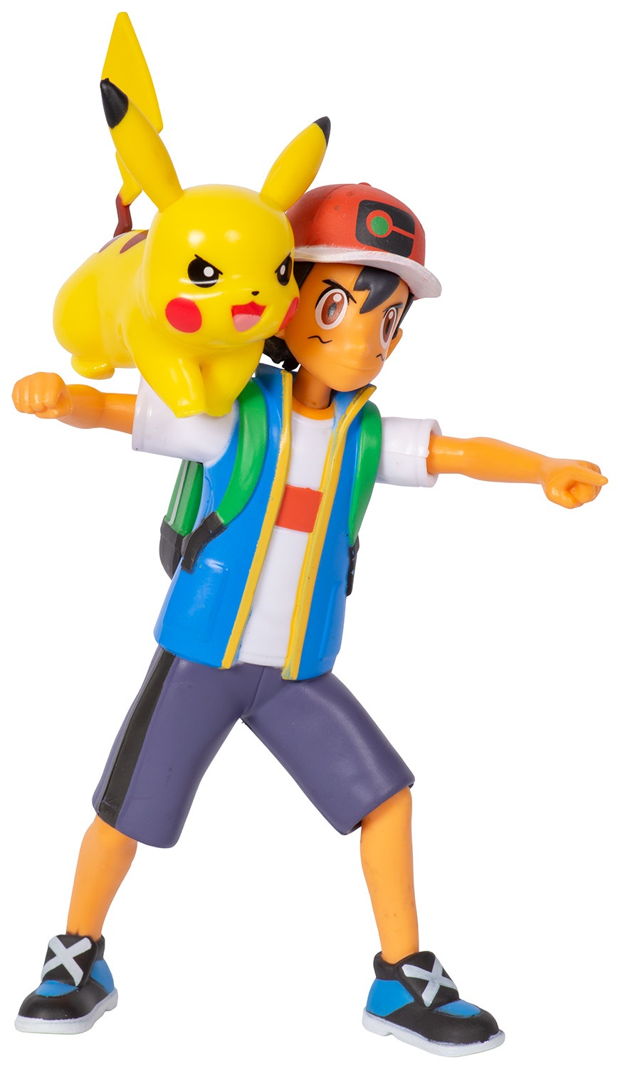 Jazwares Merchandise-Figur »Pokémon - Battle Feature Figuren Pack - Ash & Pikachu«, (Set, 2 tlg.)