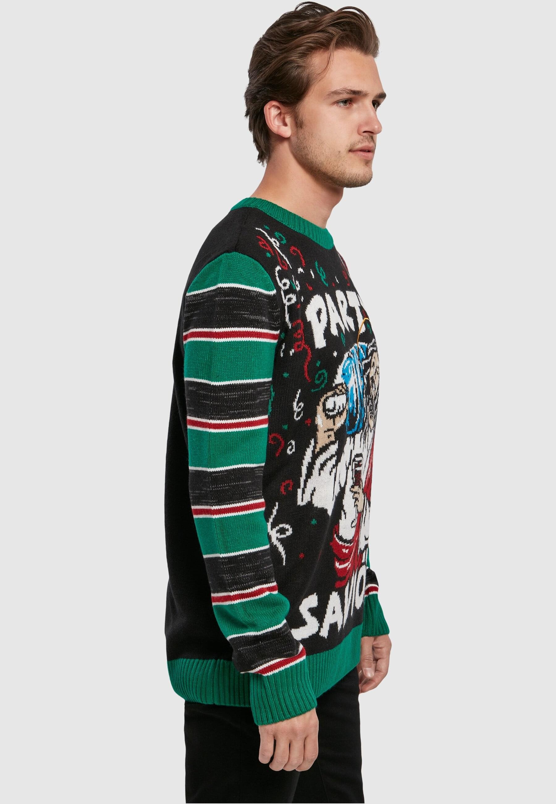 URBAN CLASSICS Rundhalspullover »Urban Classics Herren Savior Christmas Sweater«, (1 tlg.)