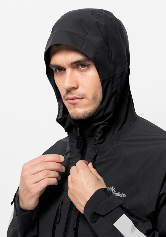 Jack Wolfskin Fahrradjacke »MOROBBIA 3L JKT M«, mit Kapuze