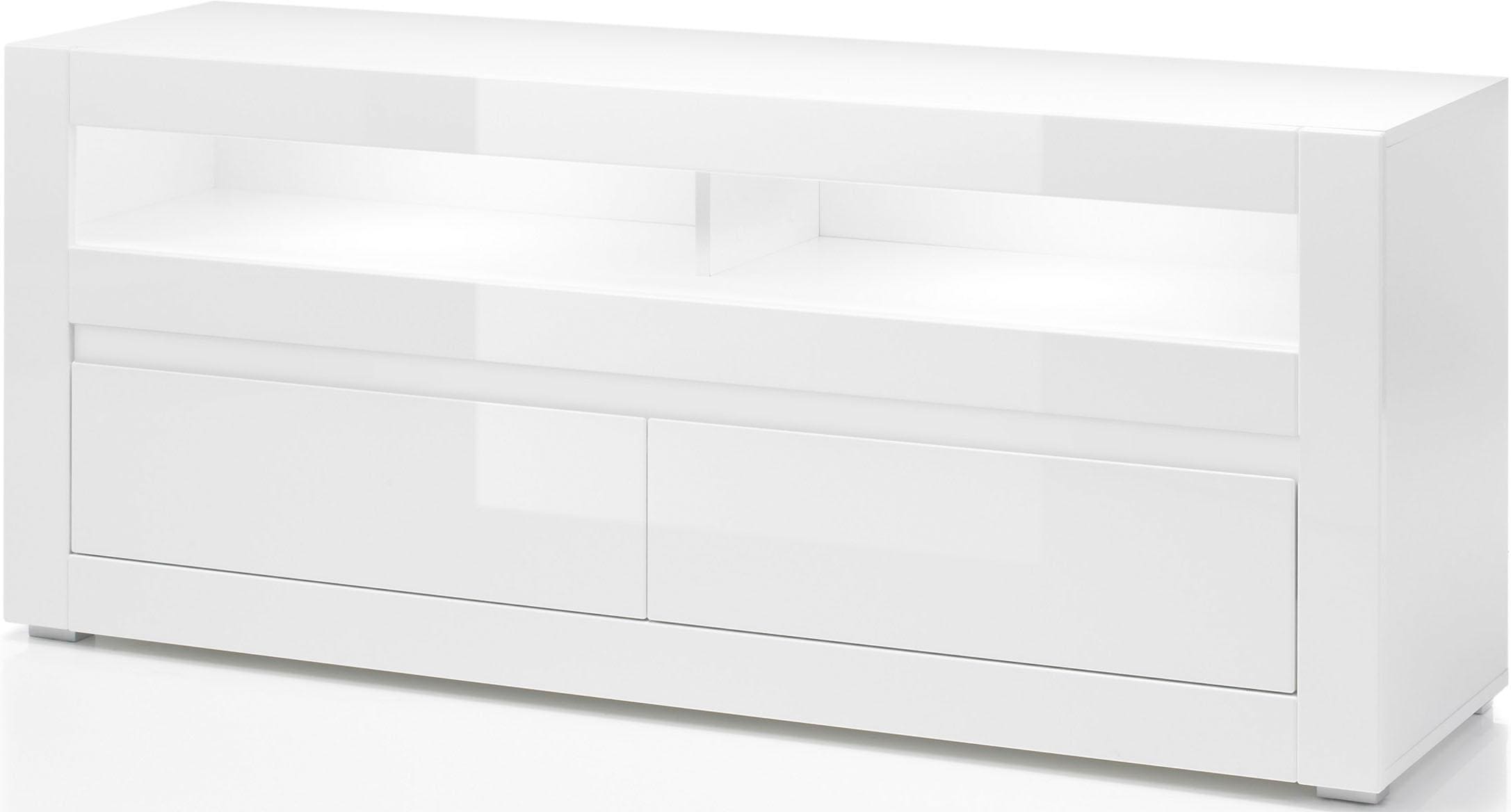 Home affaire Lowboard "Carat" Breite 150 cm, wird mit 2 Leisten geliefert ( günstig online kaufen