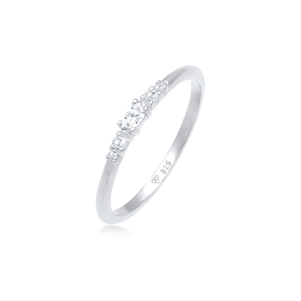 Elli Verlobungsring »Zirkonia Marquise Elegant Verlobung 925 Silber«