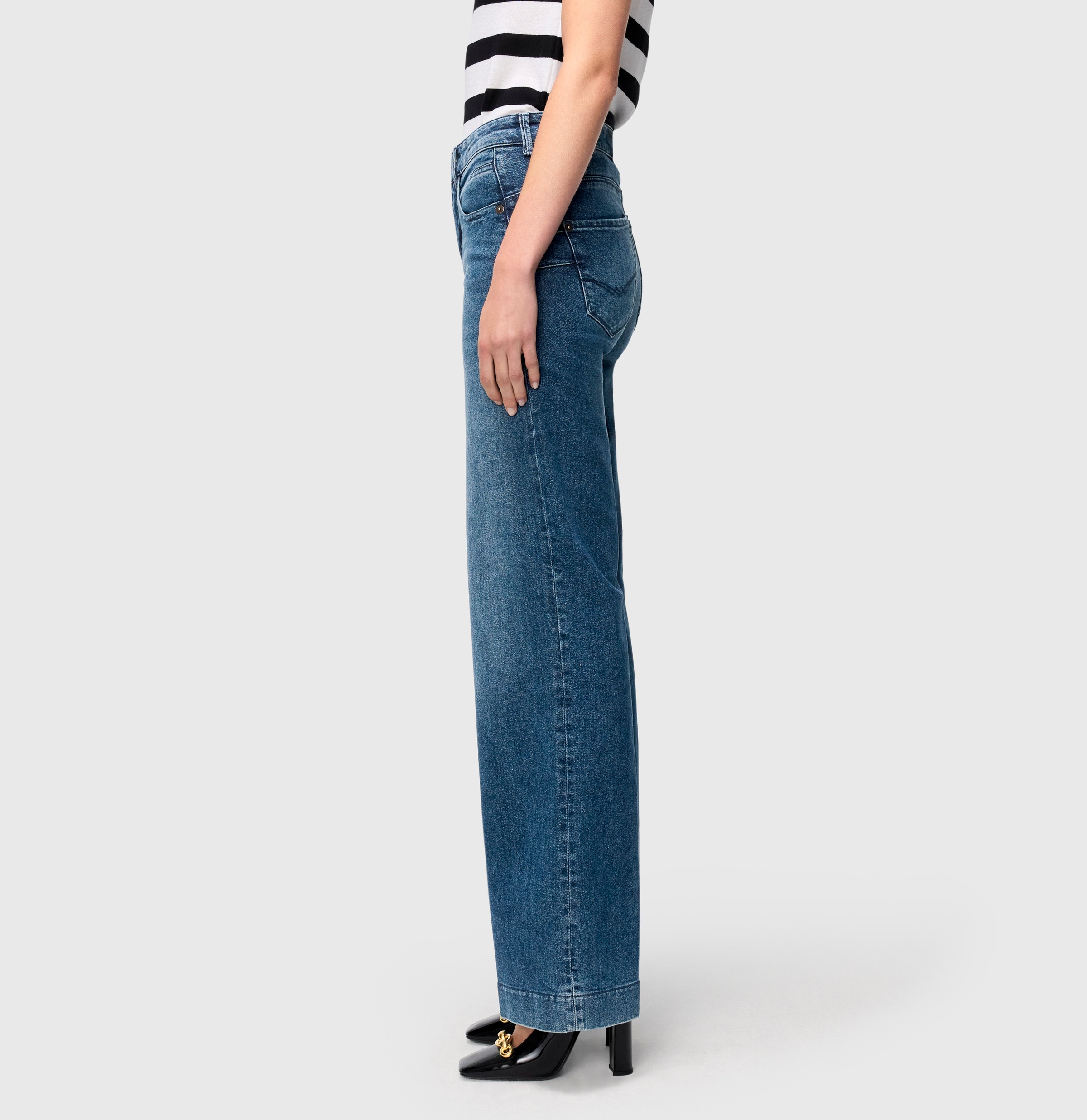 MAC Jerseyhose "Shirt-Hose Palazzo Cropped" günstig online kaufen